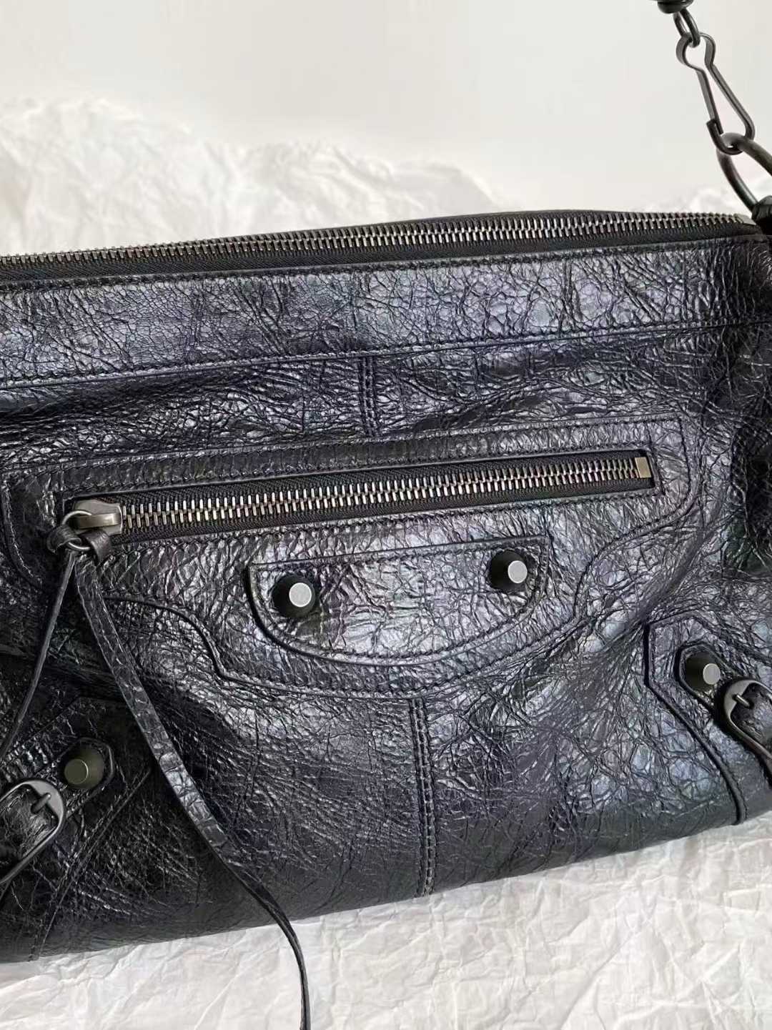 Balenciaga Women’s Le City Pouch On Strap in Black view 4