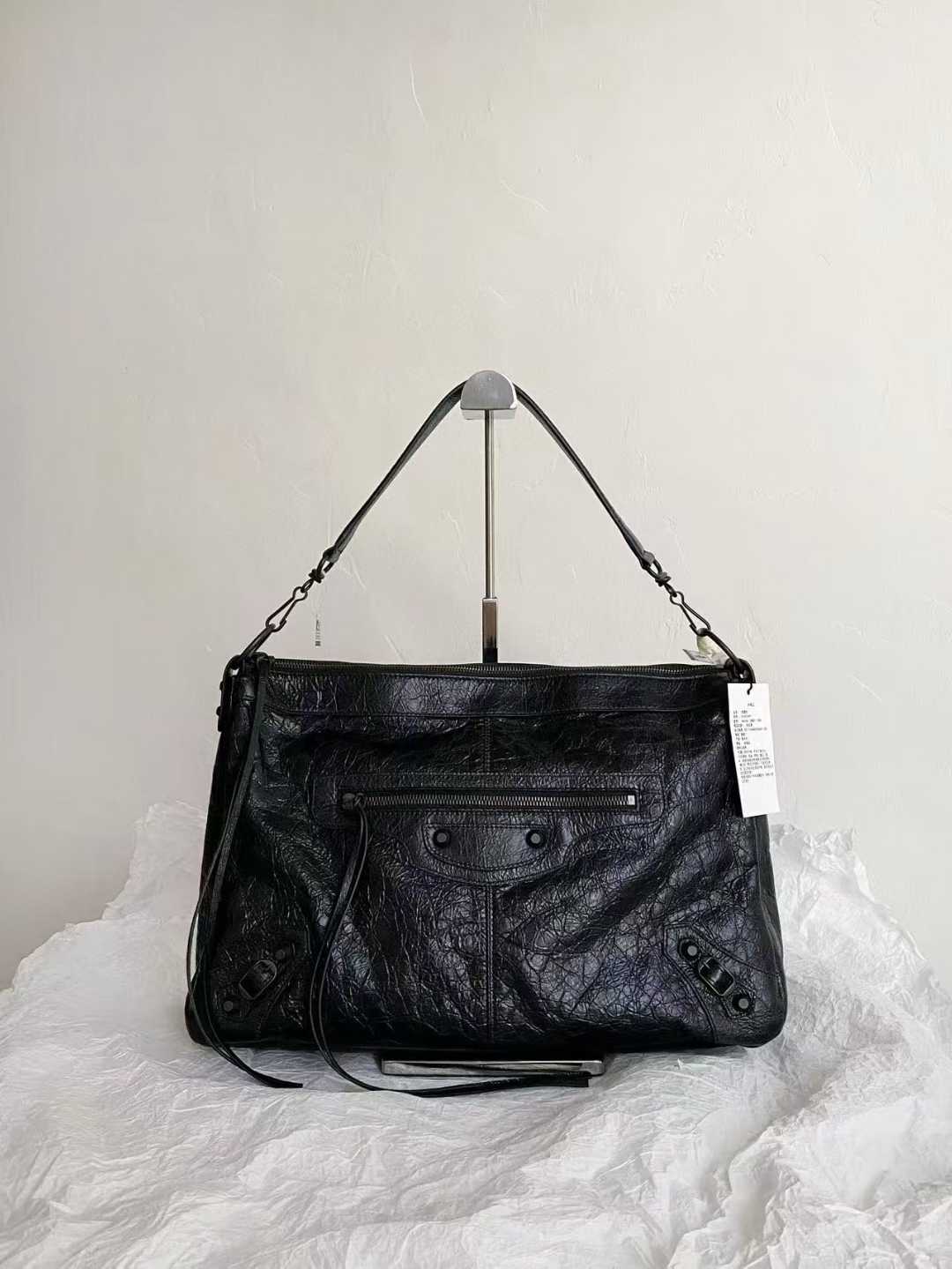 Balenciaga Women’s Le City Pouch On Strap in Black view 1
