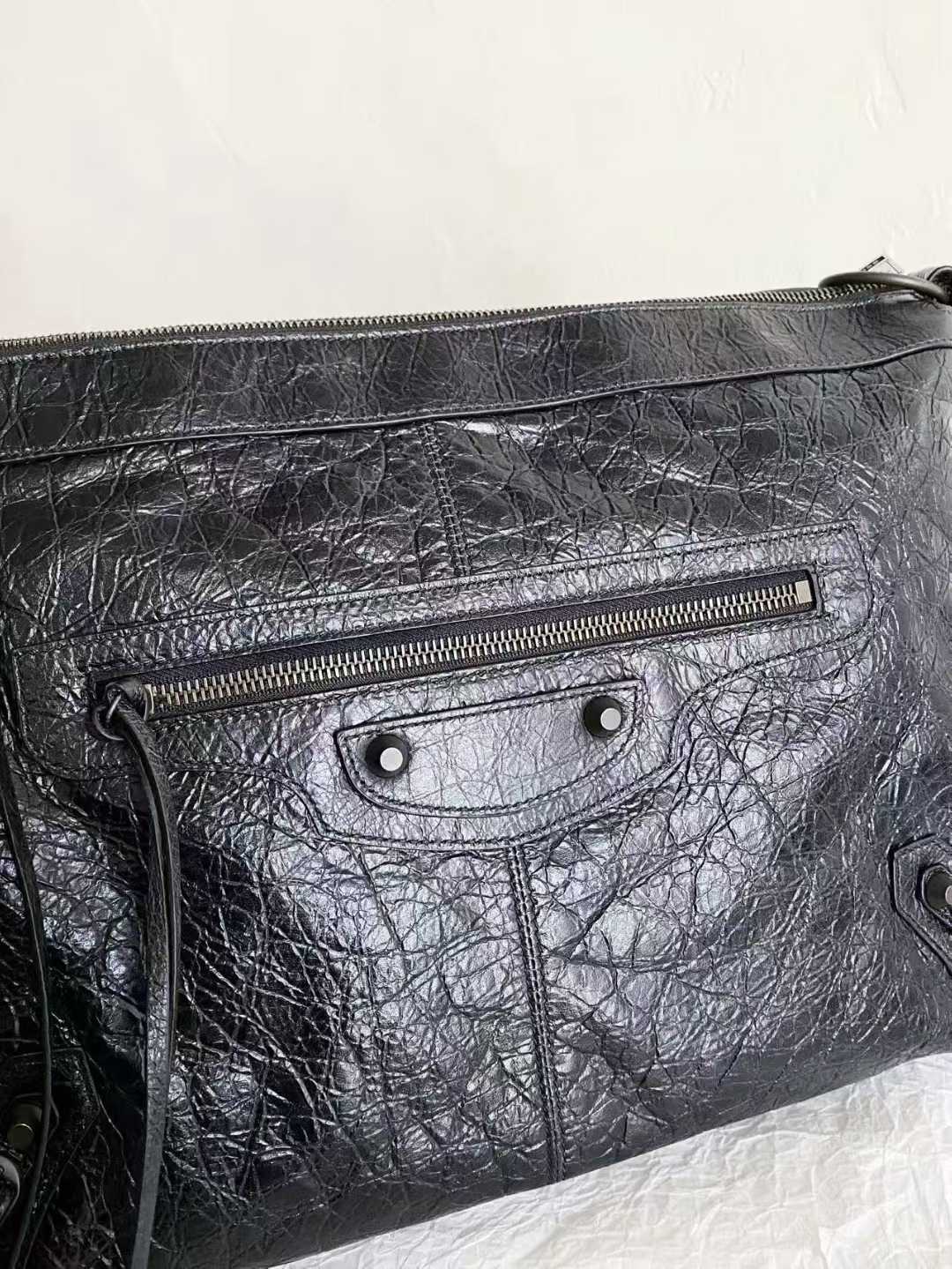 Balenciaga Women’s Le City Pouch On Strap in Black view 3