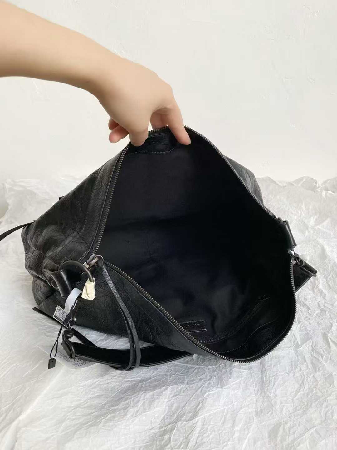 Balenciaga Women’s Le City Pouch On Strap in Black view 9