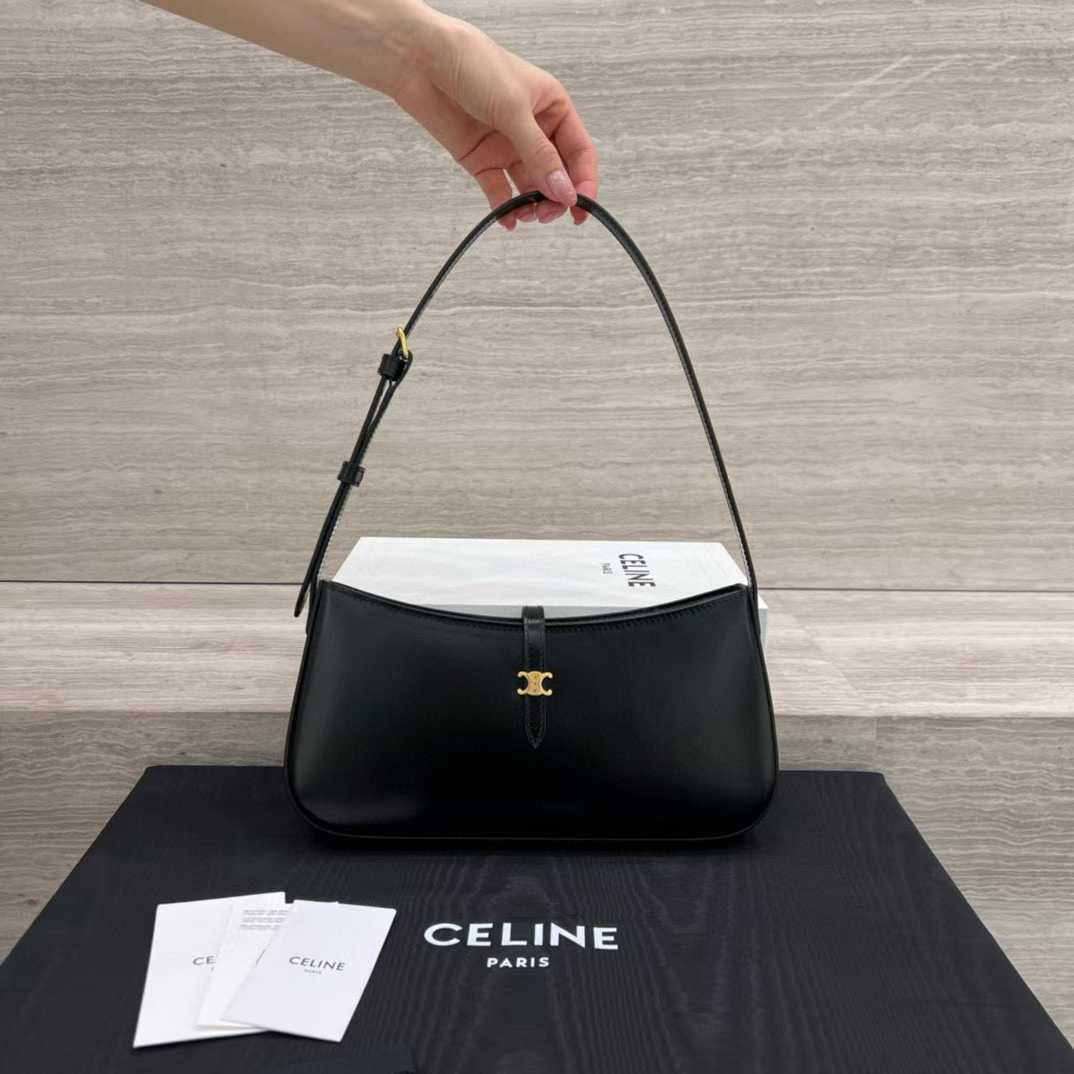 Celine TINA SHOULDER BAG IN shiny calfskin view 1