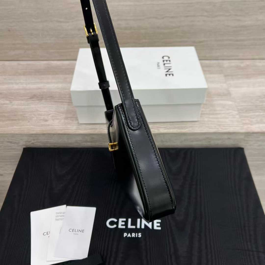 Celine TINA SHOULDER BAG IN shiny calfskin view 3