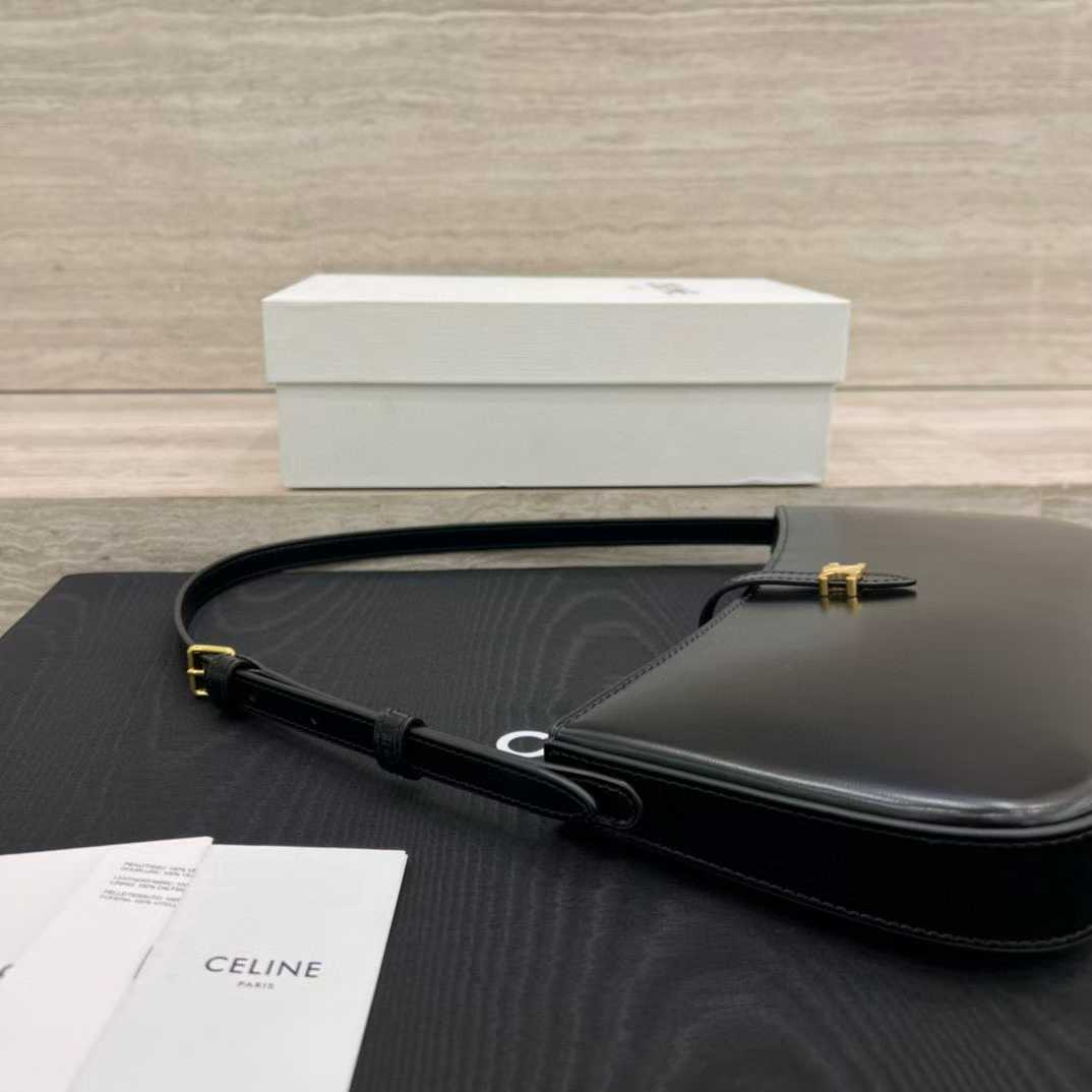 Celine TINA SHOULDER BAG IN shiny calfskin view 5