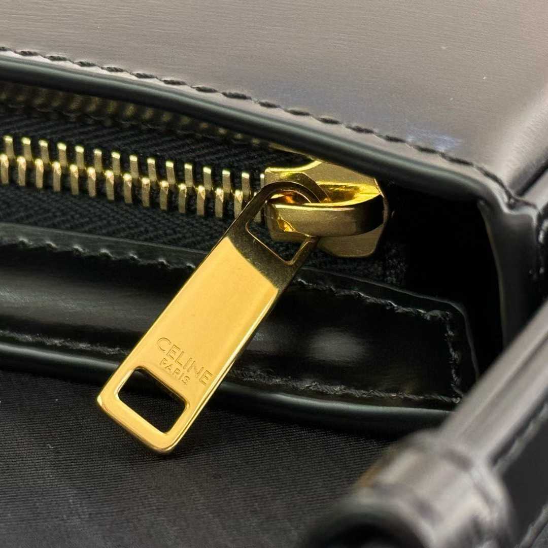 Celine TINA SHOULDER BAG IN shiny calfskin view 6