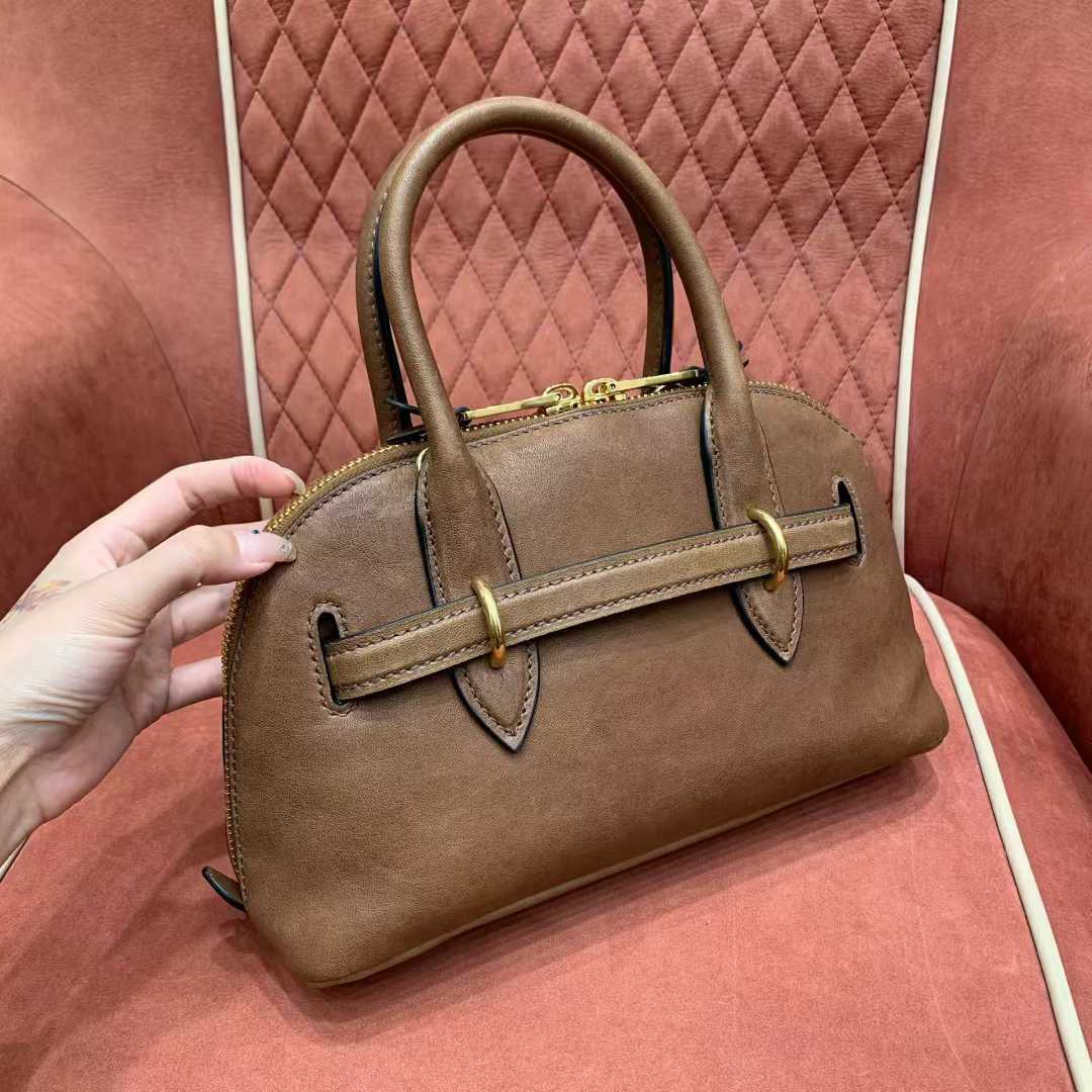 Miu Miu Aventure nappa leather top-handle bag view 2