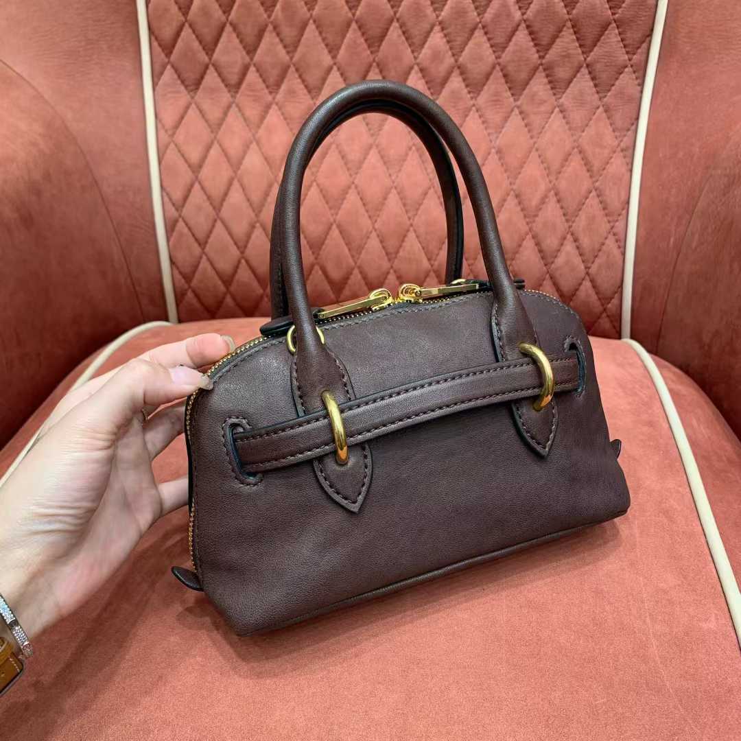 Miu Miu Aventure nappa leather top-handle bag view 2