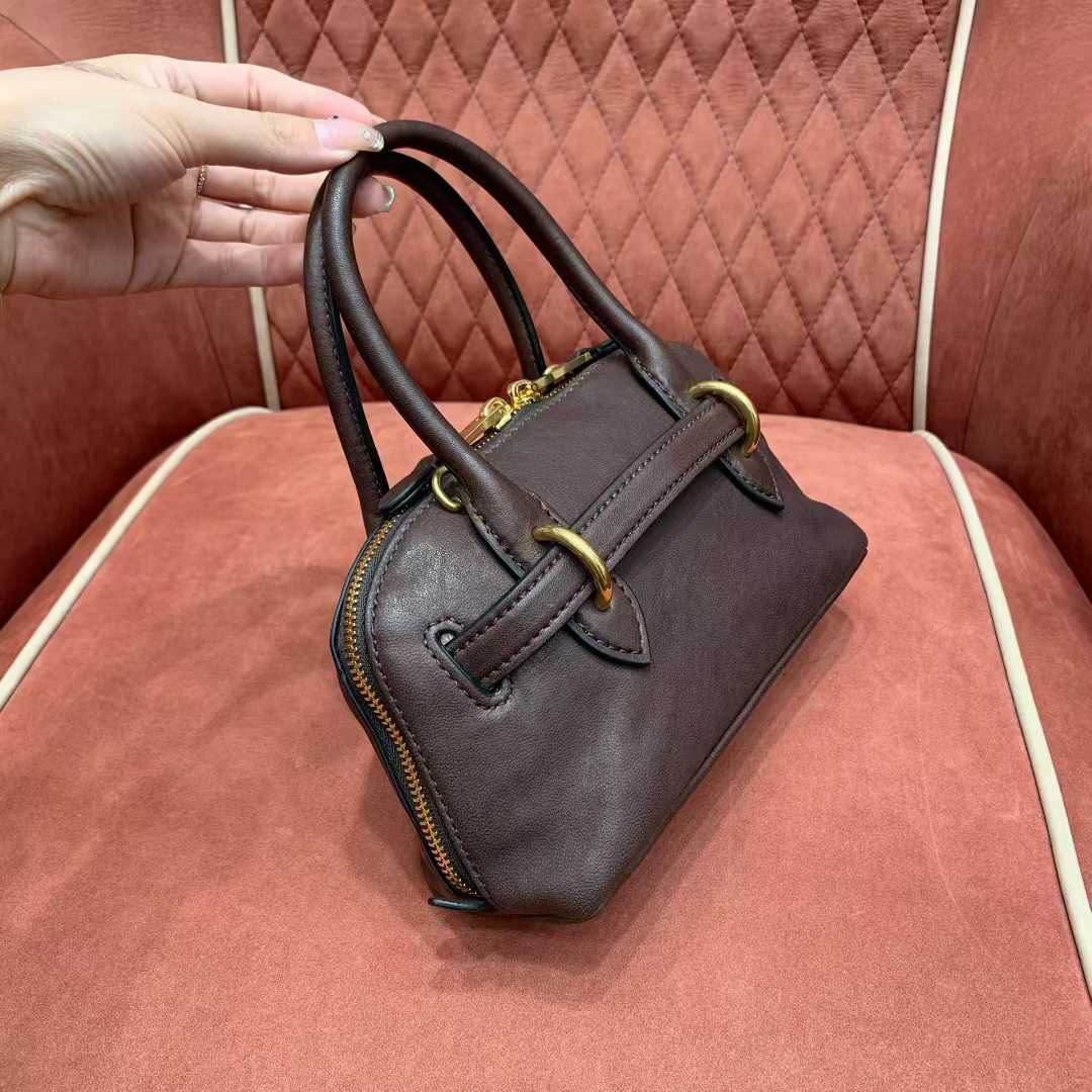 Miu Miu Aventure nappa leather top-handle bag view 5