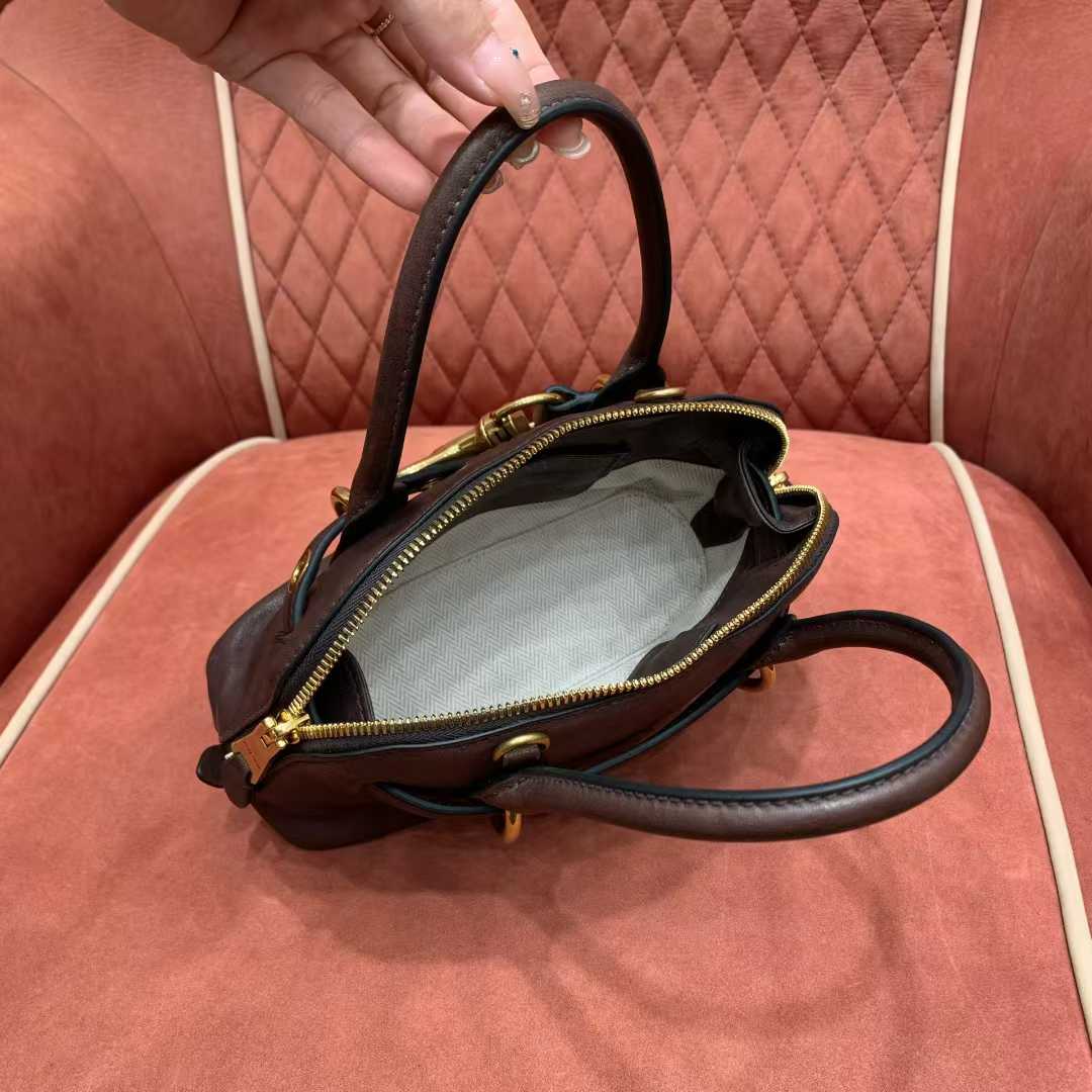 Miu Miu Aventure nappa leather top-handle bag view 8