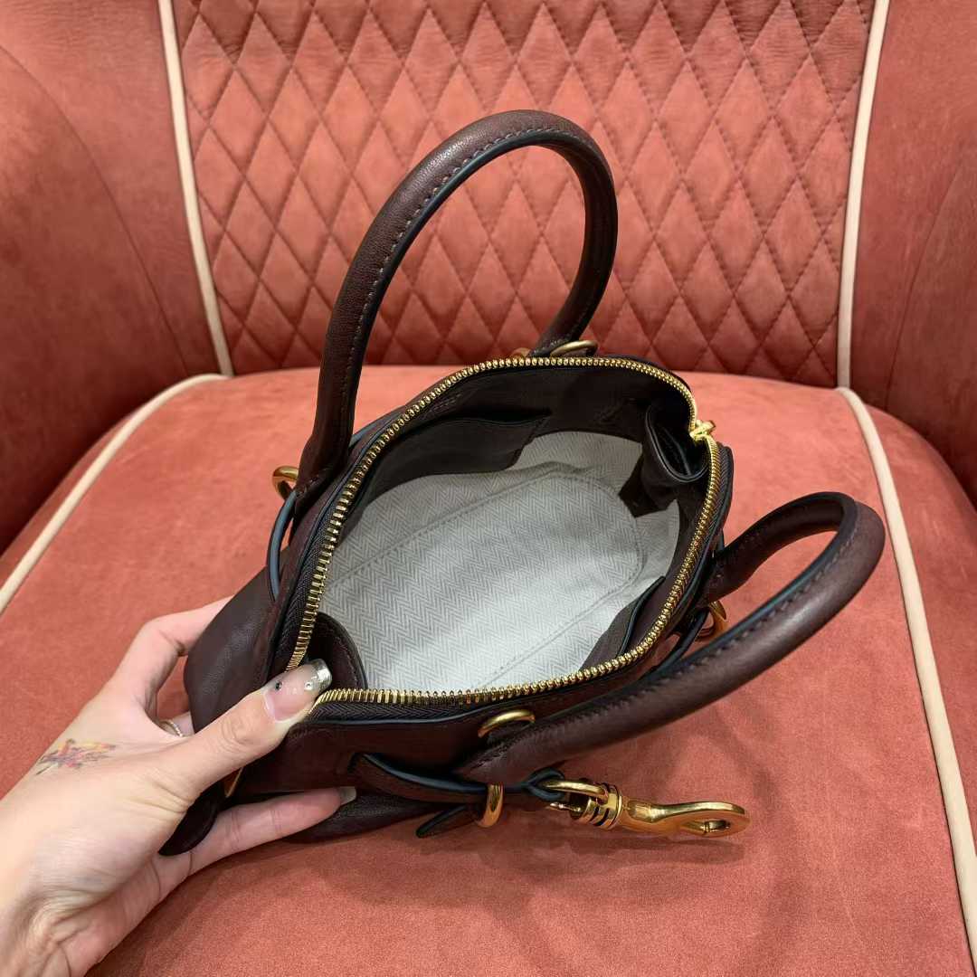 Miu Miu Aventure nappa leather top-handle bag view 9
