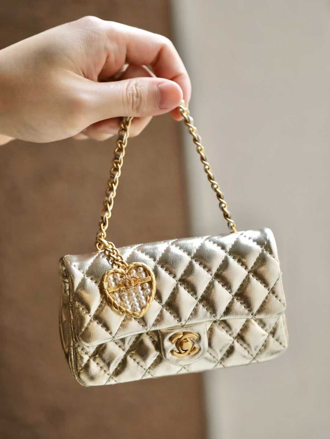 Chanel Classic Mini Bag with hook view 1