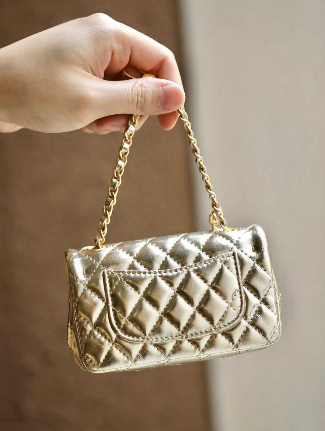Chanel Classic Mini Bag with hook view 2