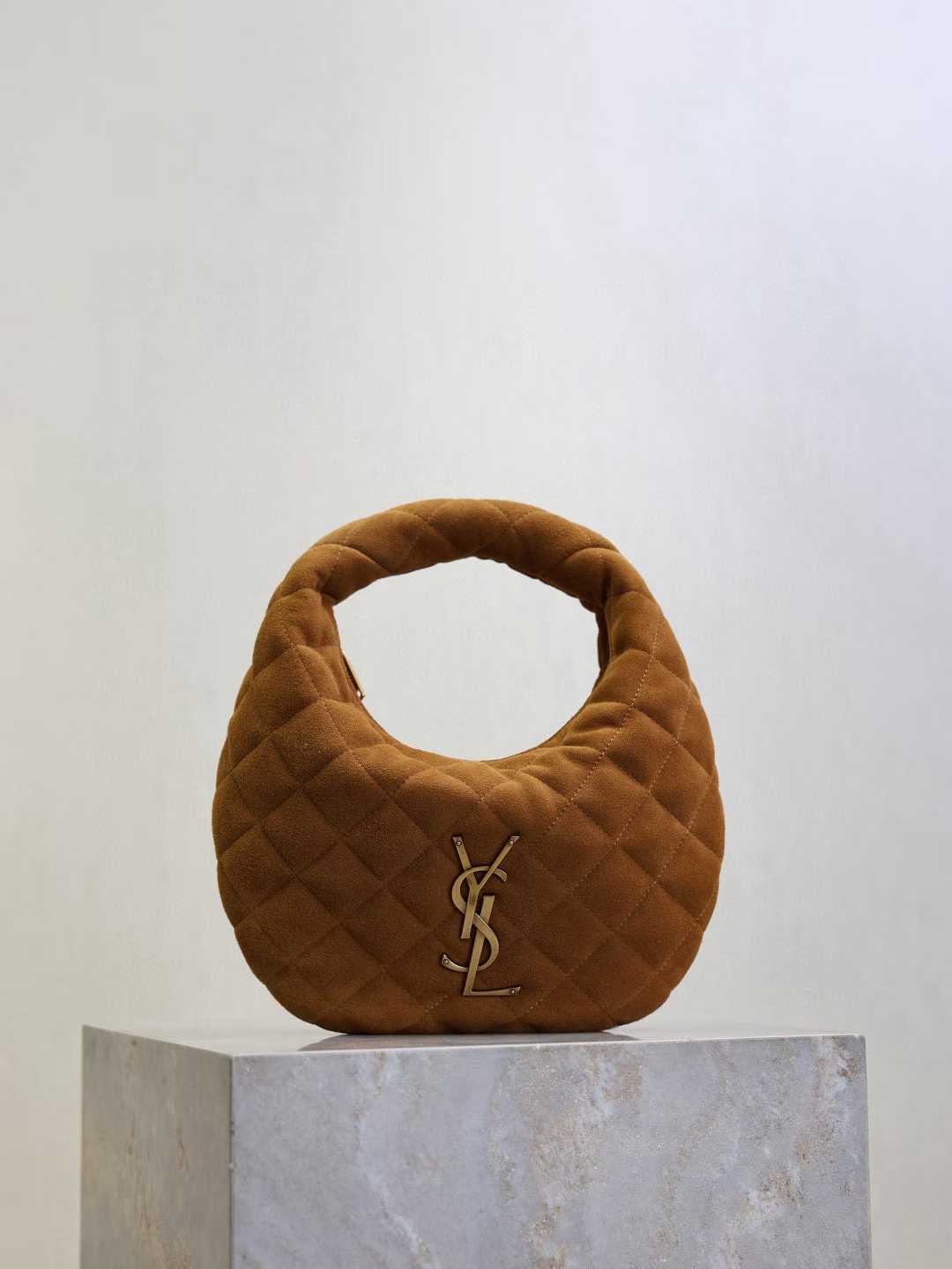 Saint Laurent ICARINO in quilted suede view 1