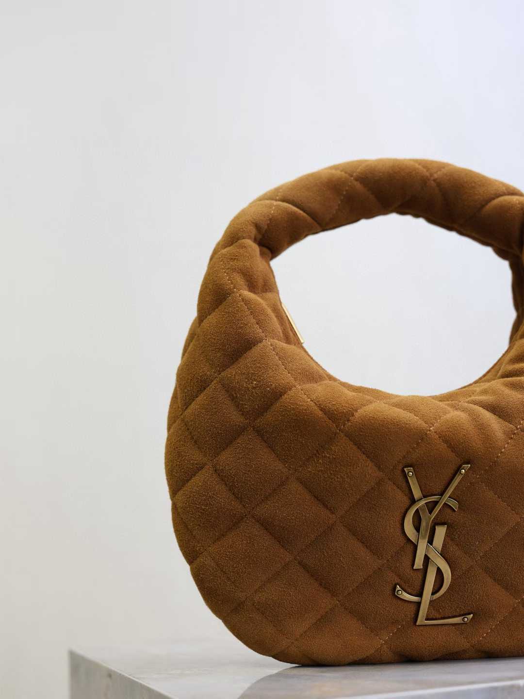 Saint Laurent ICARINO in quilted suede view 3