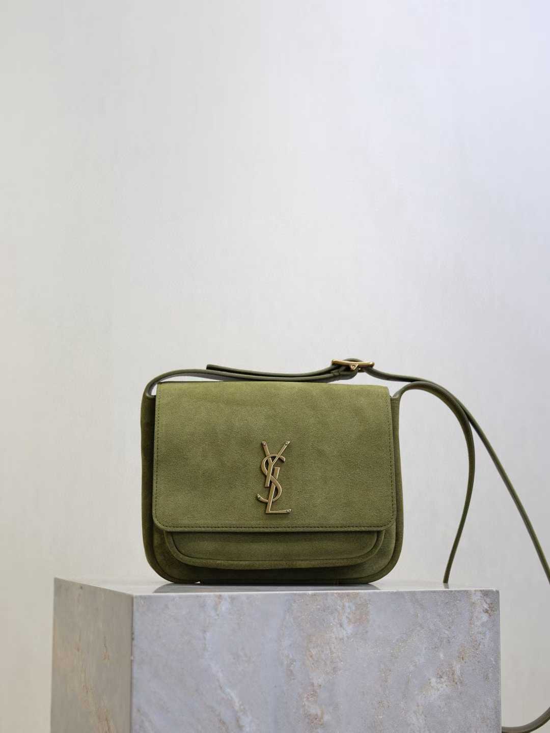 Saint Laurent NIKI satchel in suede view 1
