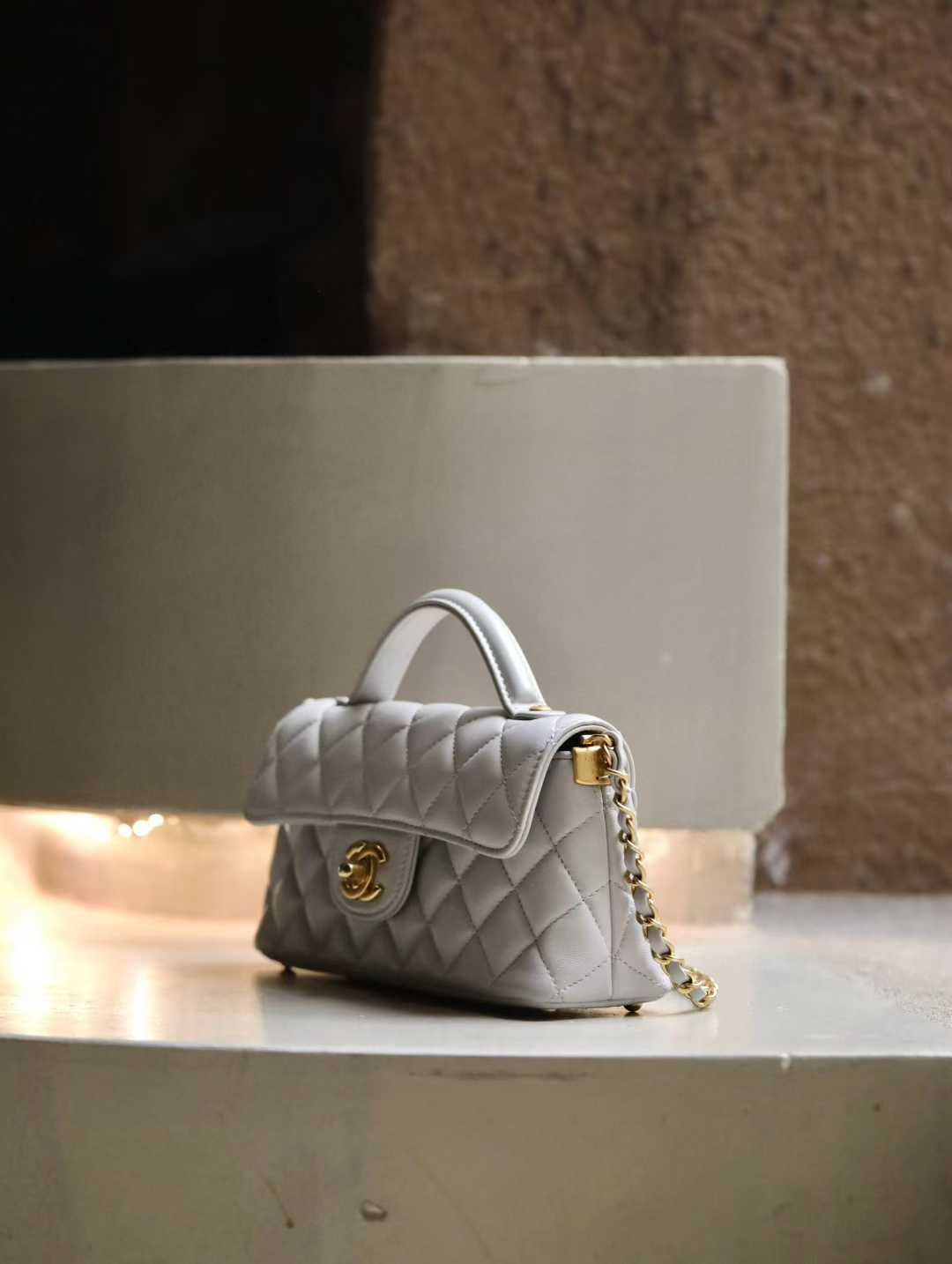 Chanel Flap Bag with Top Handle view 3