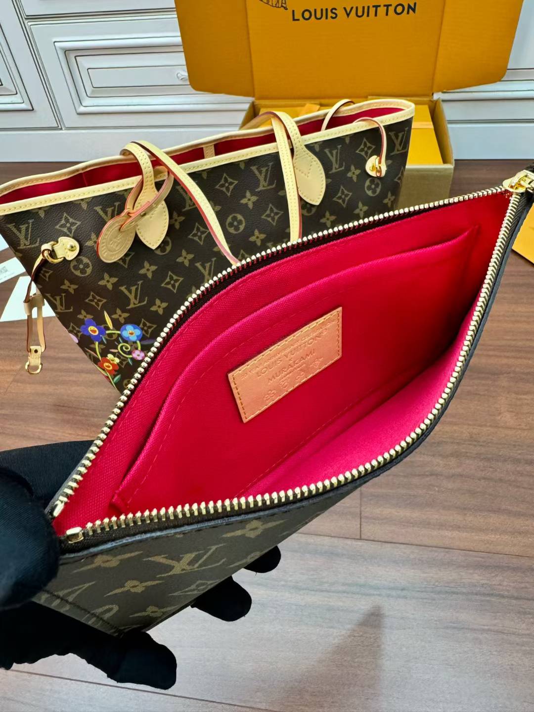 Louis Vuitton x TM Neverfull MM Bag M13271 view 9