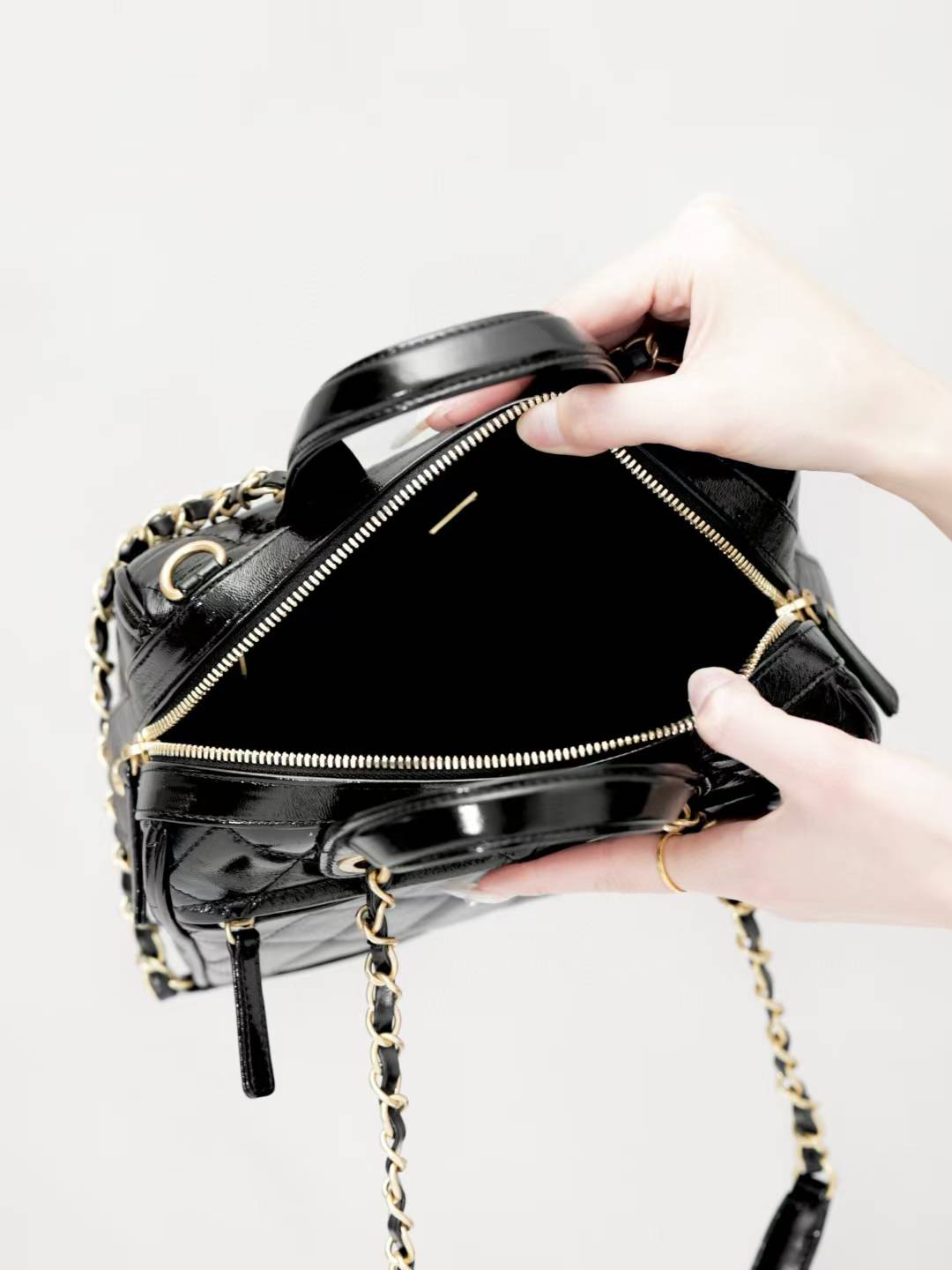 Chanel Small Bowling Bag view 3