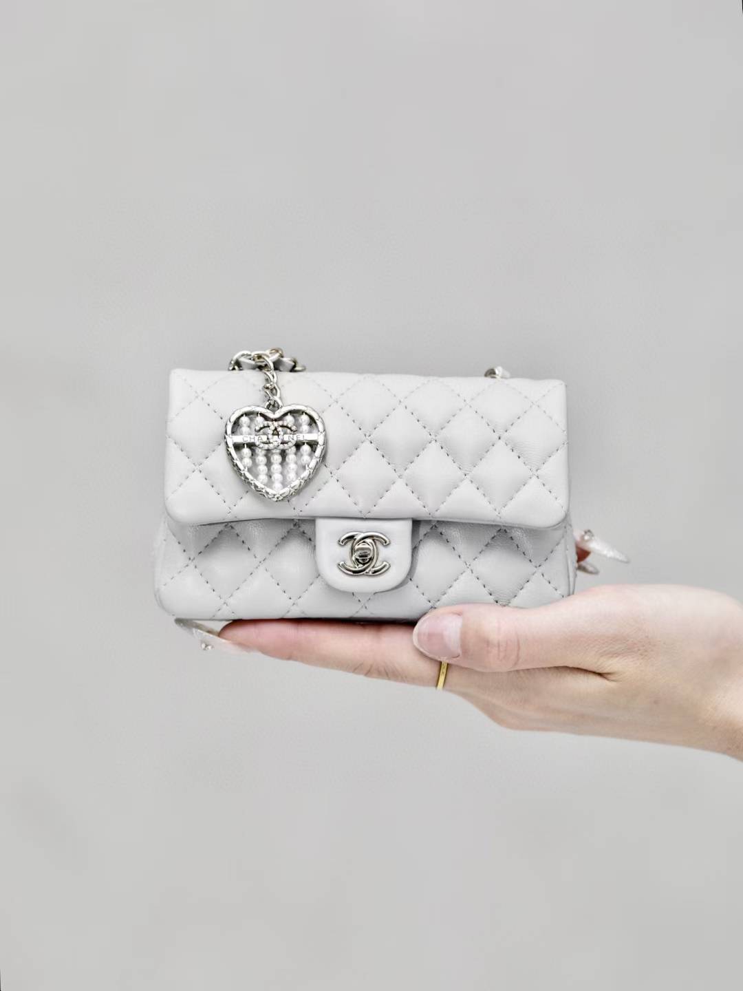 Chanel Classic Mini Bag with hook view 1