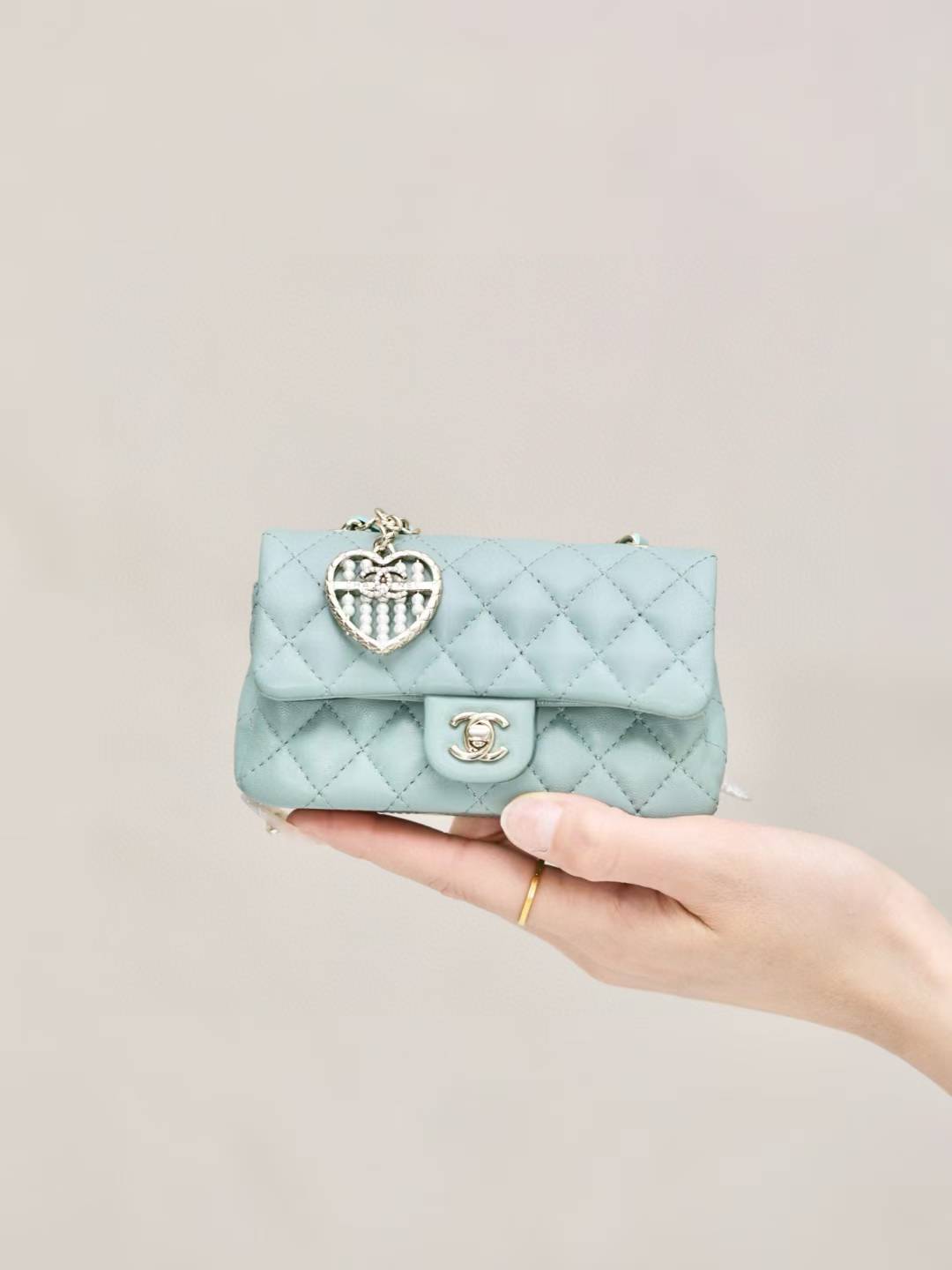 Chanel Classic Mini Bag with hook view 1