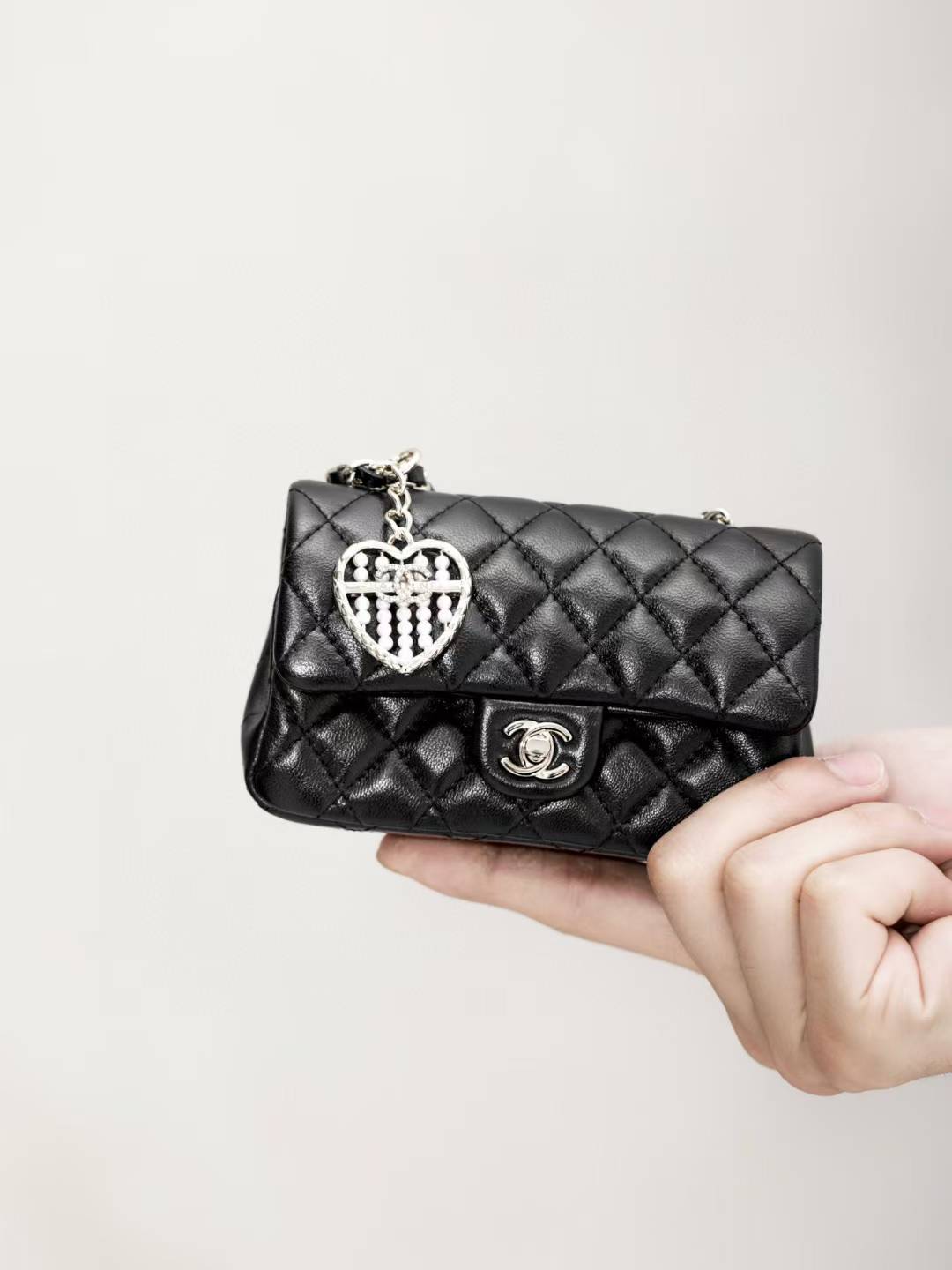 Chanel Classic Mini Bag with hook view 1