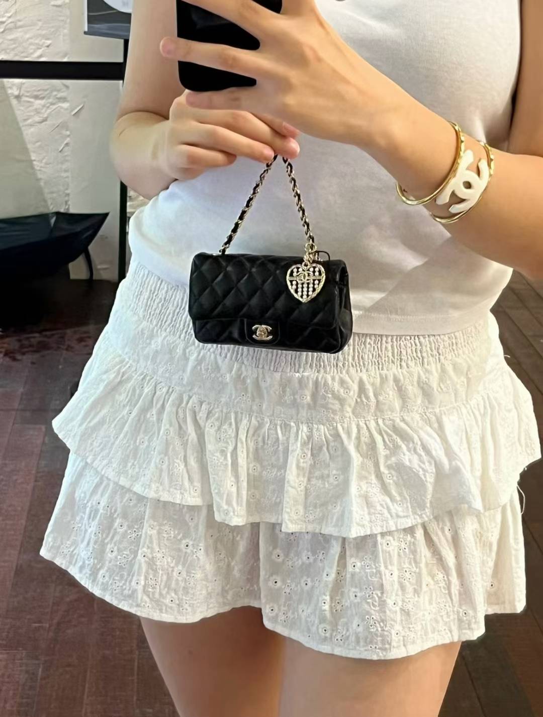 Chanel Classic Mini Bag with hook view 9
