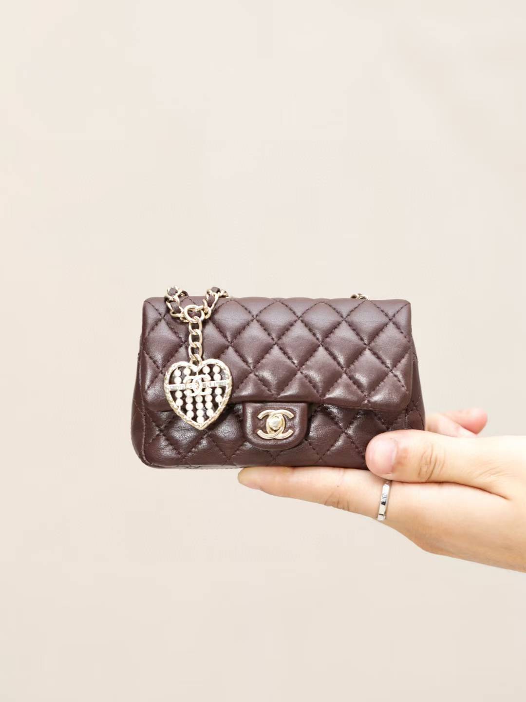 Chanel Classic Mini Bag with hook view 1