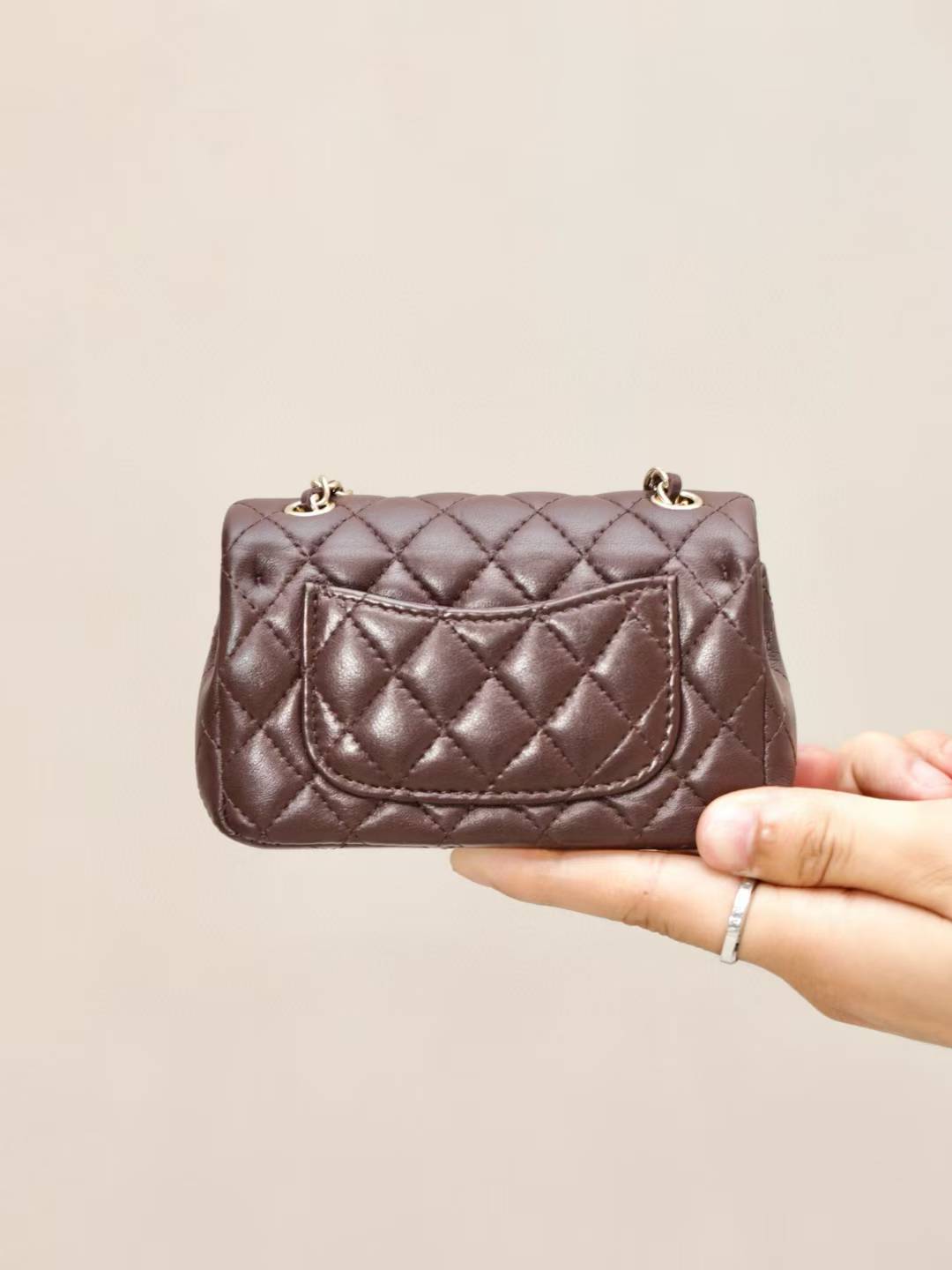 Chanel Classic Mini Bag with hook view 2