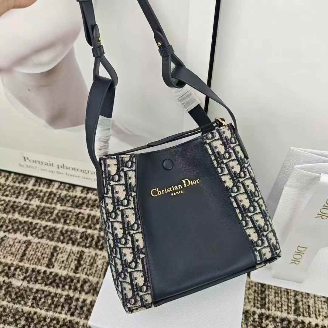 Dior Small Signature Bucket Bag view 1