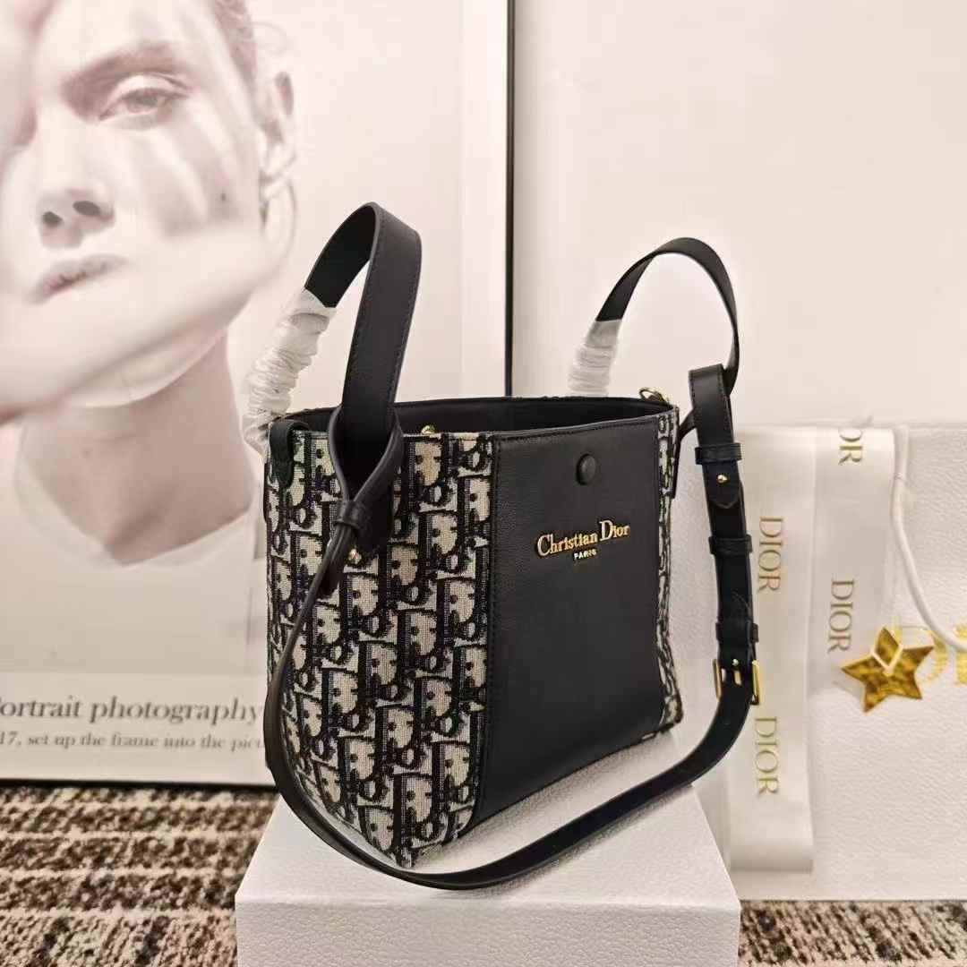 Dior Small Signature Bucket Bag view 3