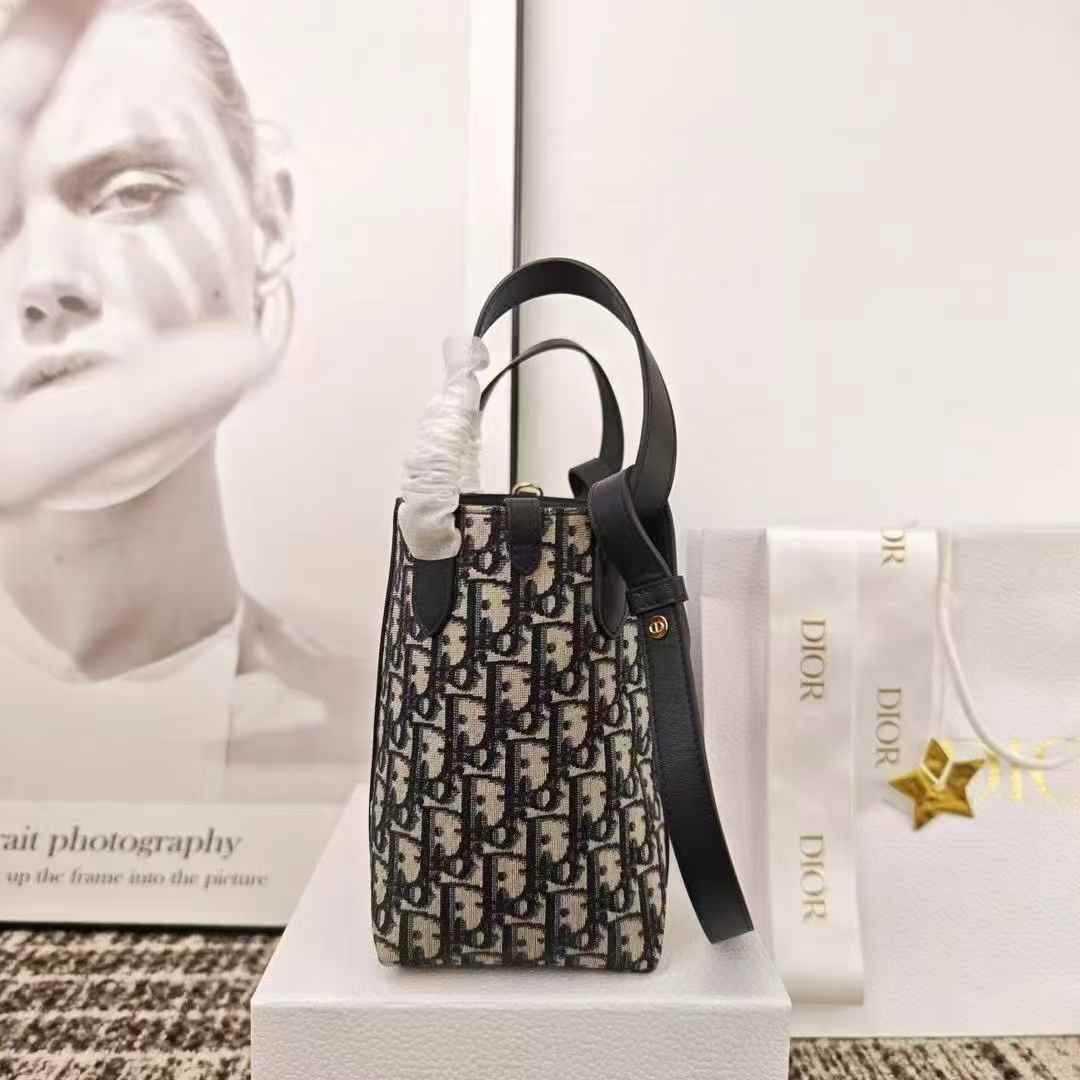 Dior Small Signature Bucket Bag view 9