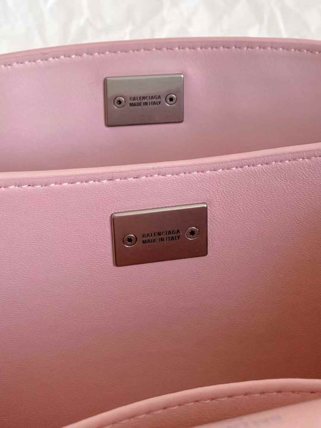 Balenciaga Women’s Rodeo Handbag Mini in Suede Pink view 5