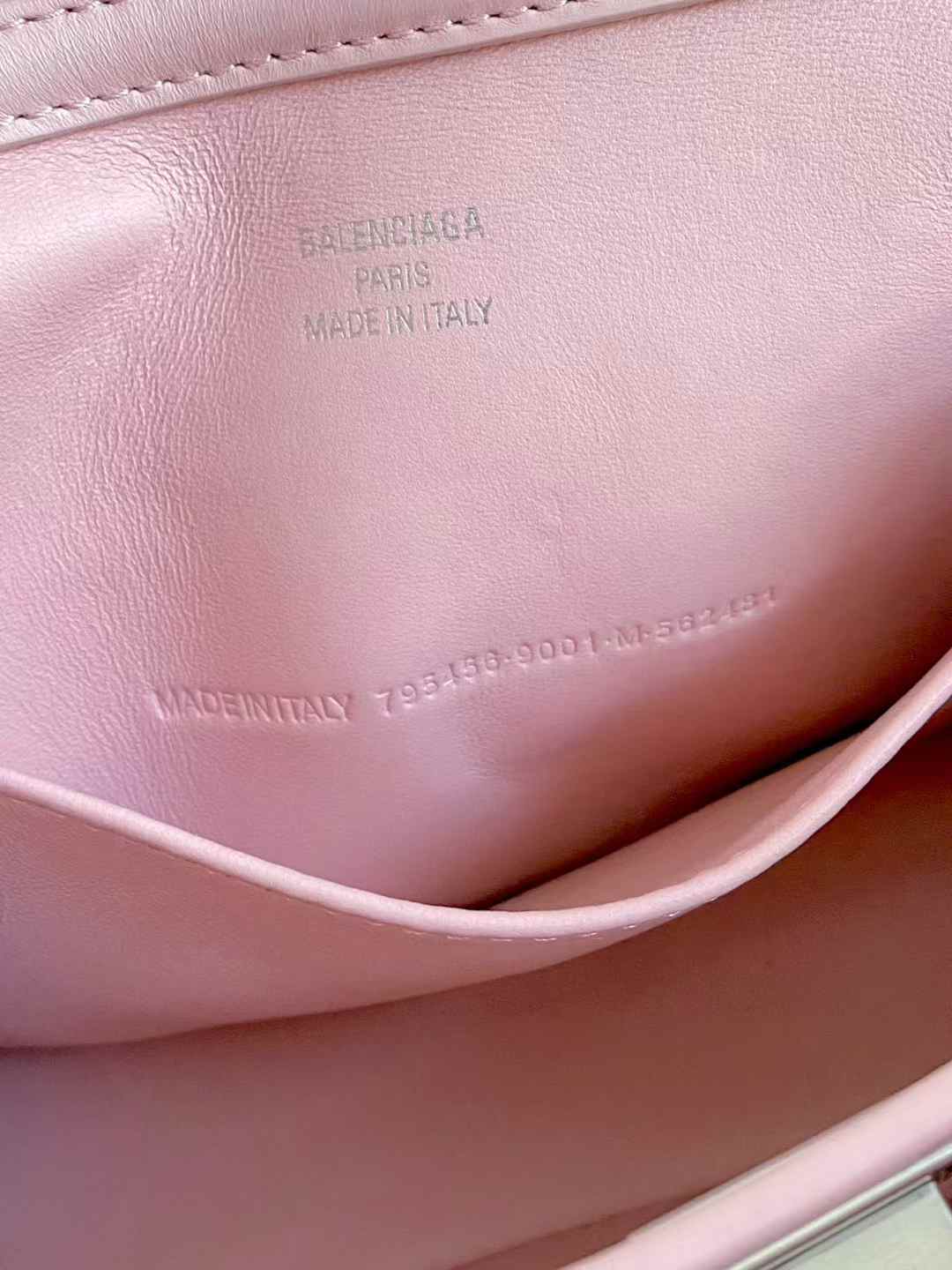 Balenciaga Women’s Rodeo Handbag Mini in Suede Pink view 6