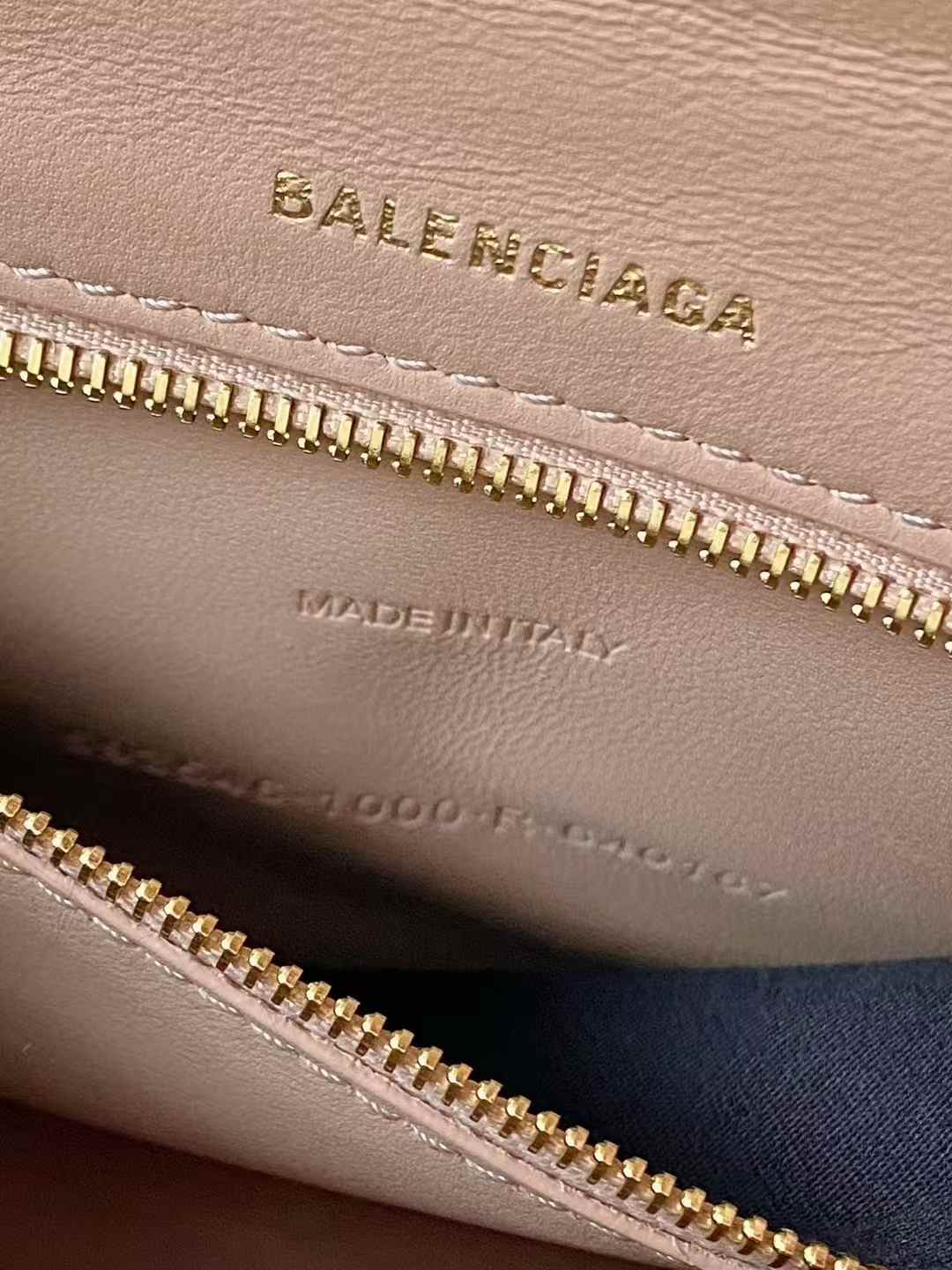 Balenciaga Women’s Hourglass Handbag Small in Nude view 6