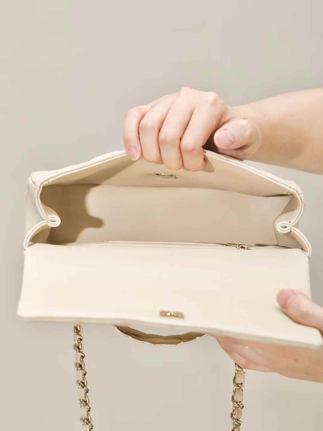 Chanel Flap Bag with Top Handle view 3