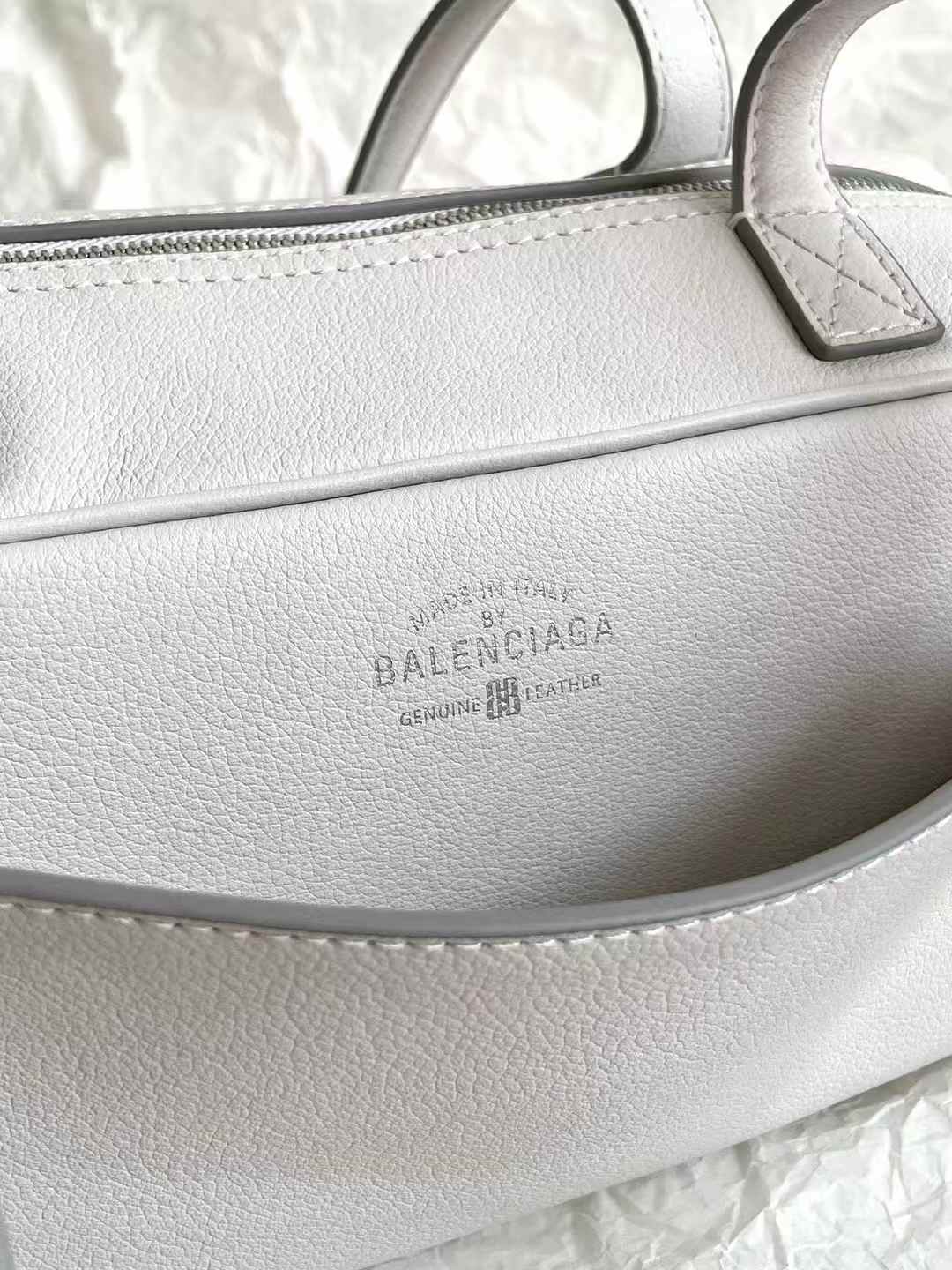 Balenciaga Women’s Carrie Bowling Bag Small in White view 8