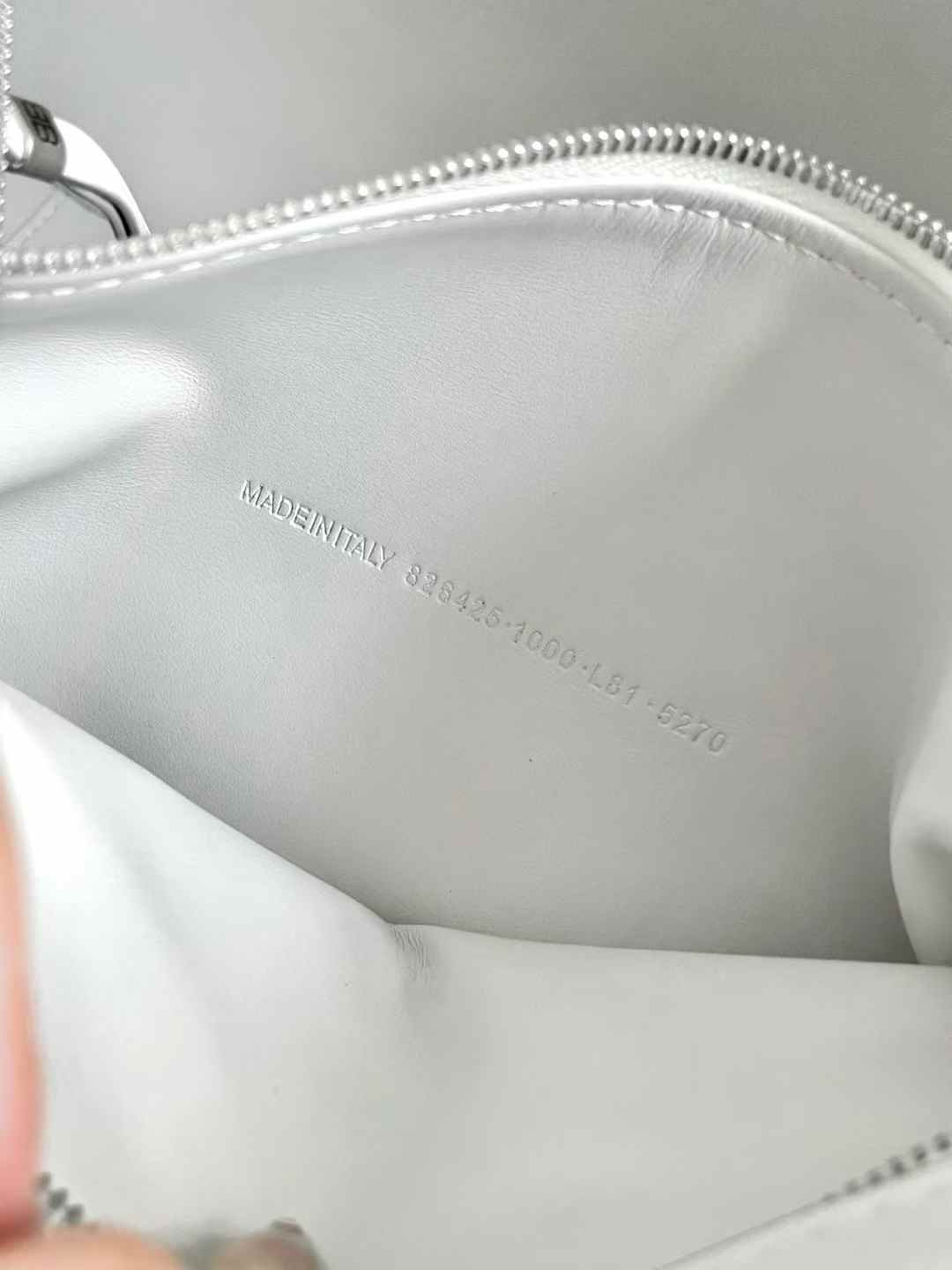Balenciaga Women’s Carrie Bowling Bag in White view 7