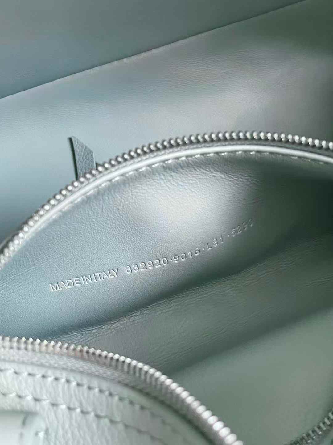 Balenciaga Women’s Carrie Bowling Bag in Mineral Green view 7