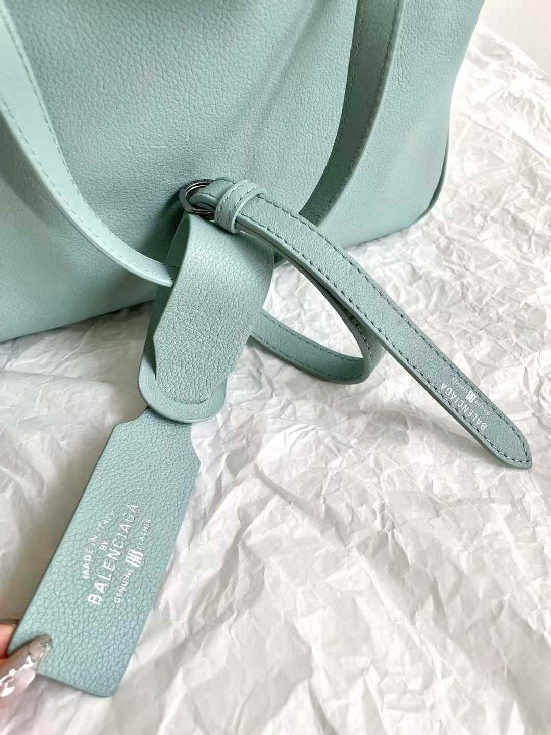 Balenciaga Women’s Carrie Bowling Bag in Mineral Green view 5