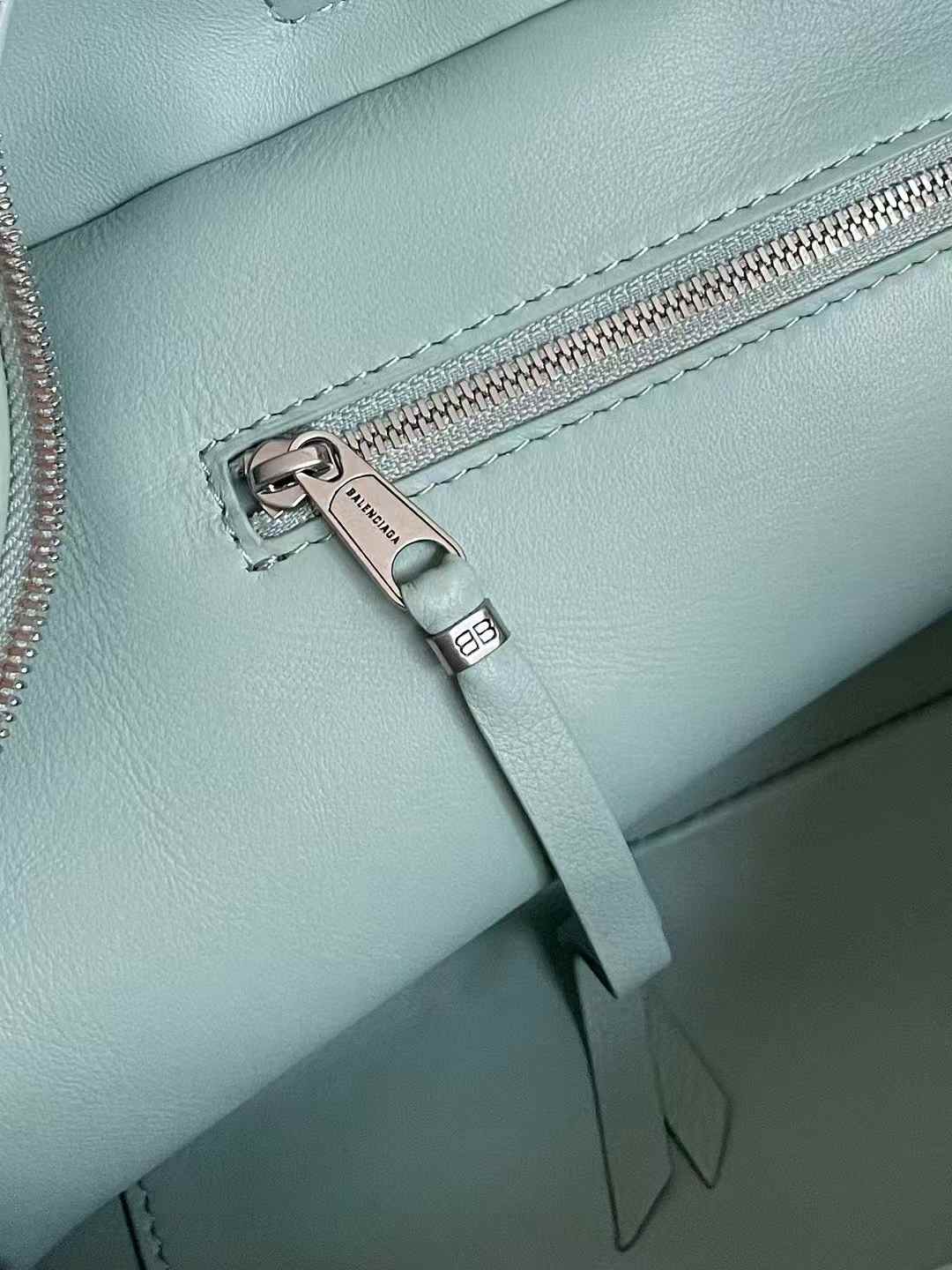Balenciaga Women’s Carrie Bowling Bag in Mineral Green view 6