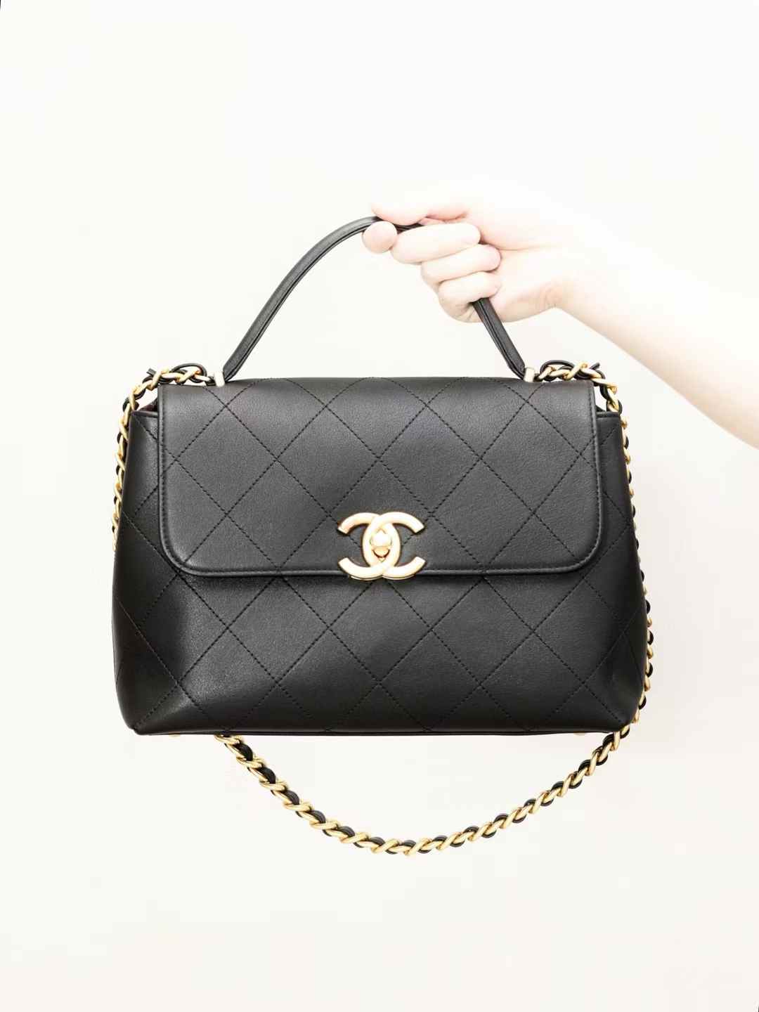 Chanel Maxi Flap Bag With Top Handle view 1