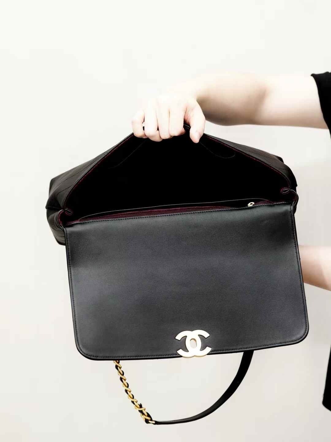 Chanel Maxi Flap Bag With Top Handle view 11