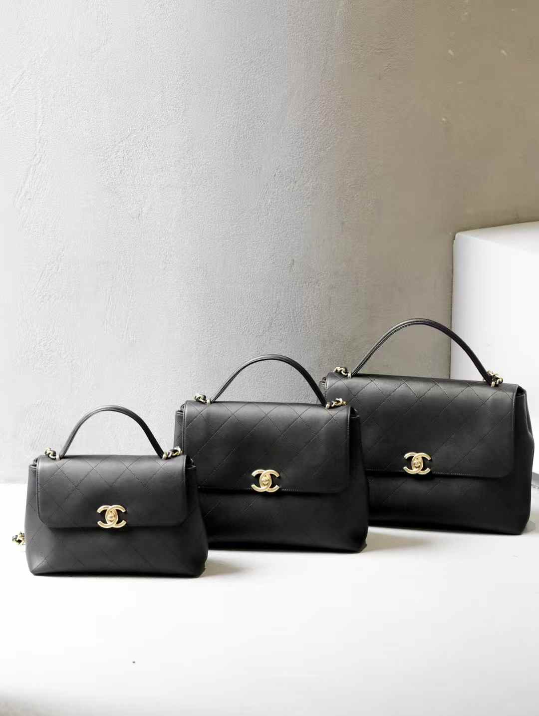 Chanel Maxi Flap Bag With Top Handle view 2