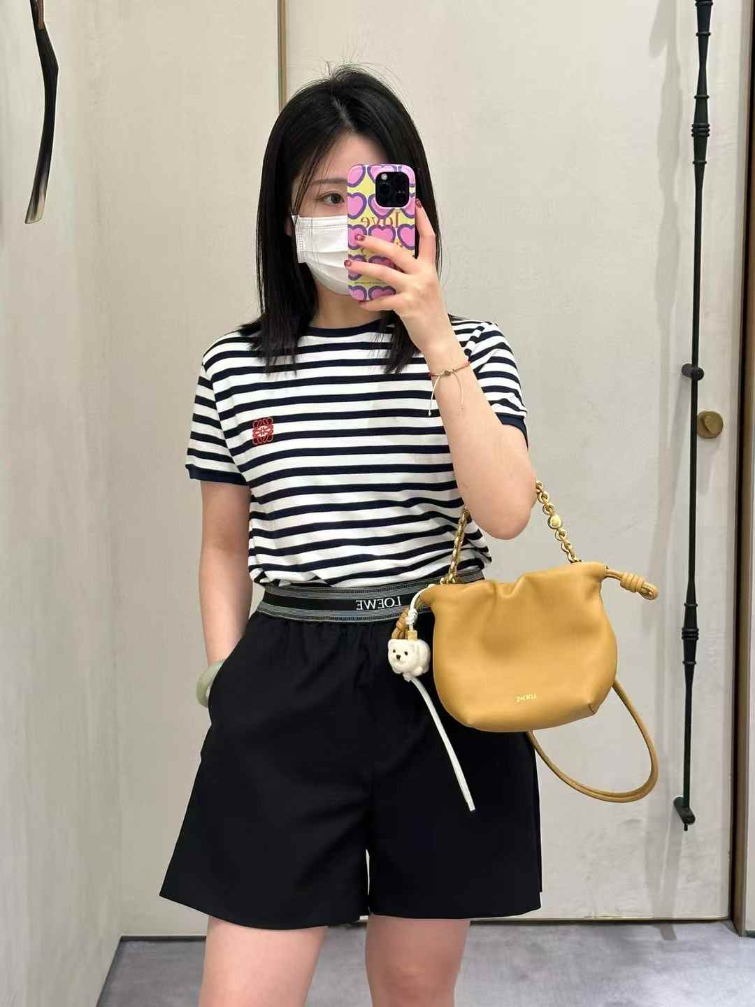 Loewe Mini Flamenco purse in mellow nappa lambskin view 9