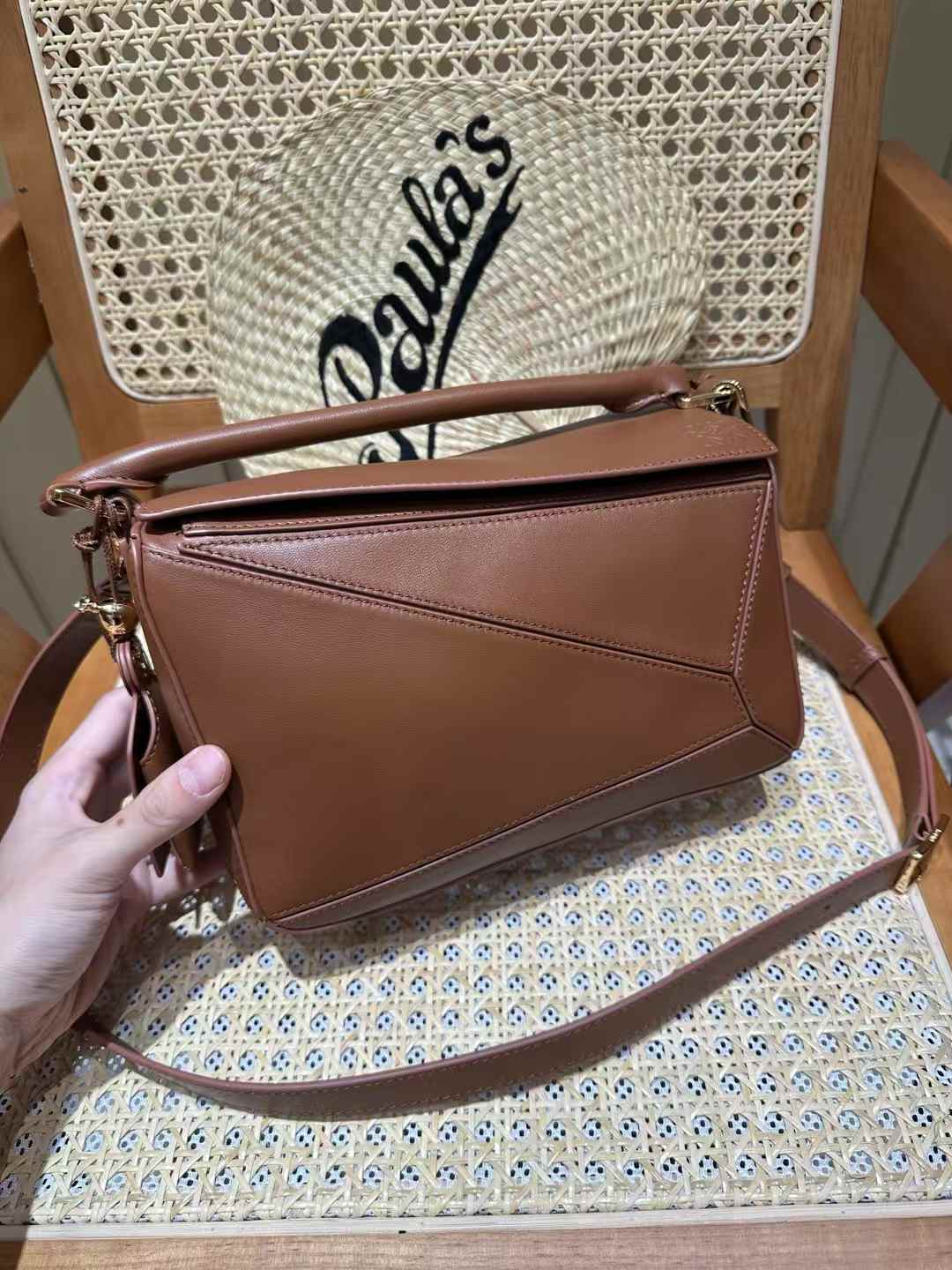 Loewe Featherlight Puzzle bag in nappa lambskin view 1