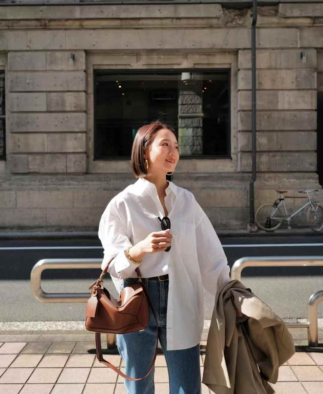 Loewe Featherlight Puzzle bag in nappa lambskin view 9
