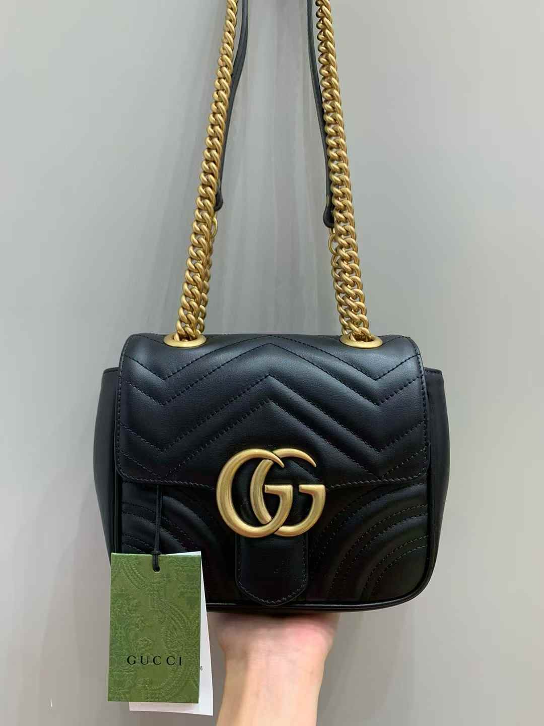 Gucci GG Marmont small shoulder view 1