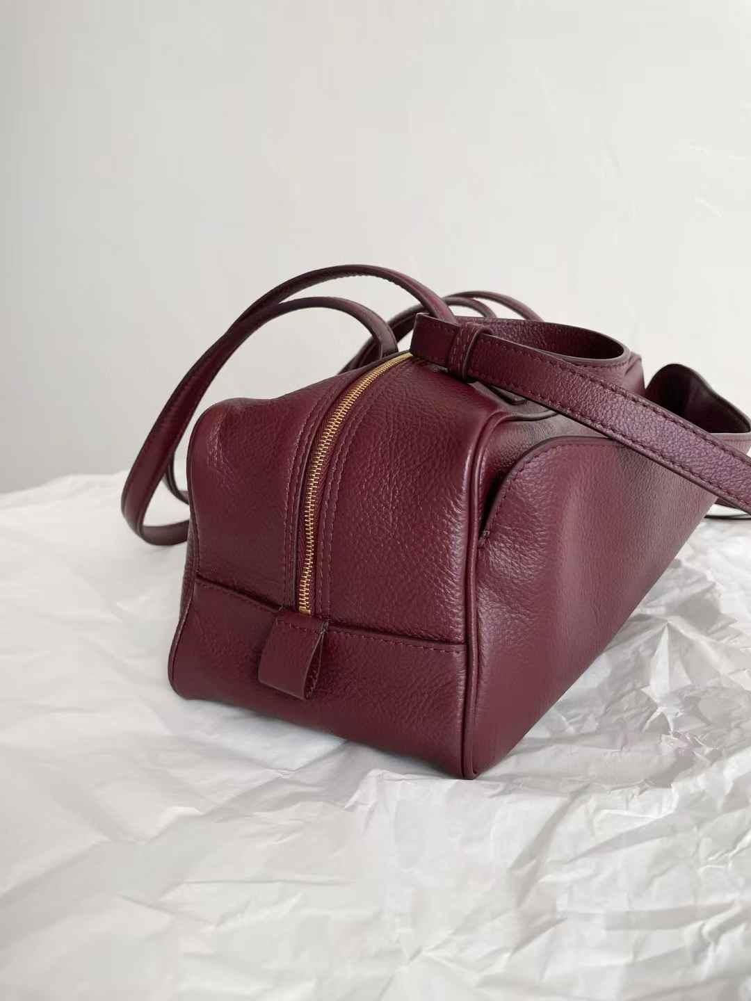 Balenciaga Women’s Carrie Bowling Bag Small in Black view 3