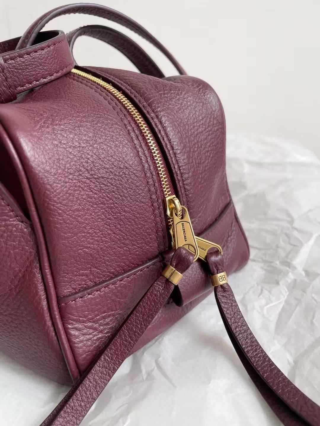 Balenciaga Women’s Carrie Bowling Bag Small in Black view 5