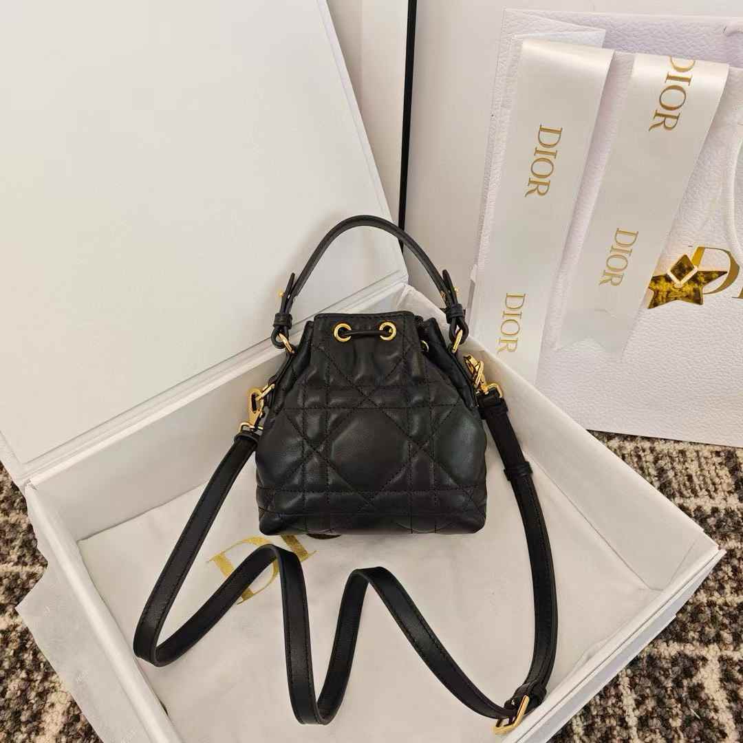 Dior Mini Caro Bucket Bag view 2