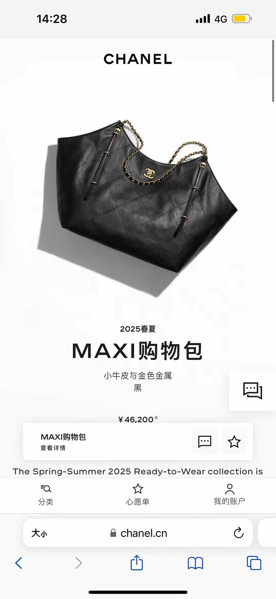 Chanel Maxi Shopping Bag view 10